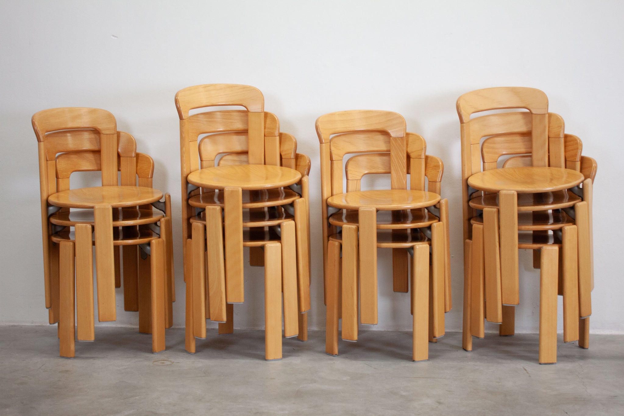 Kush+Co Rey Dining Chairs by Bruno Rey (Beech)