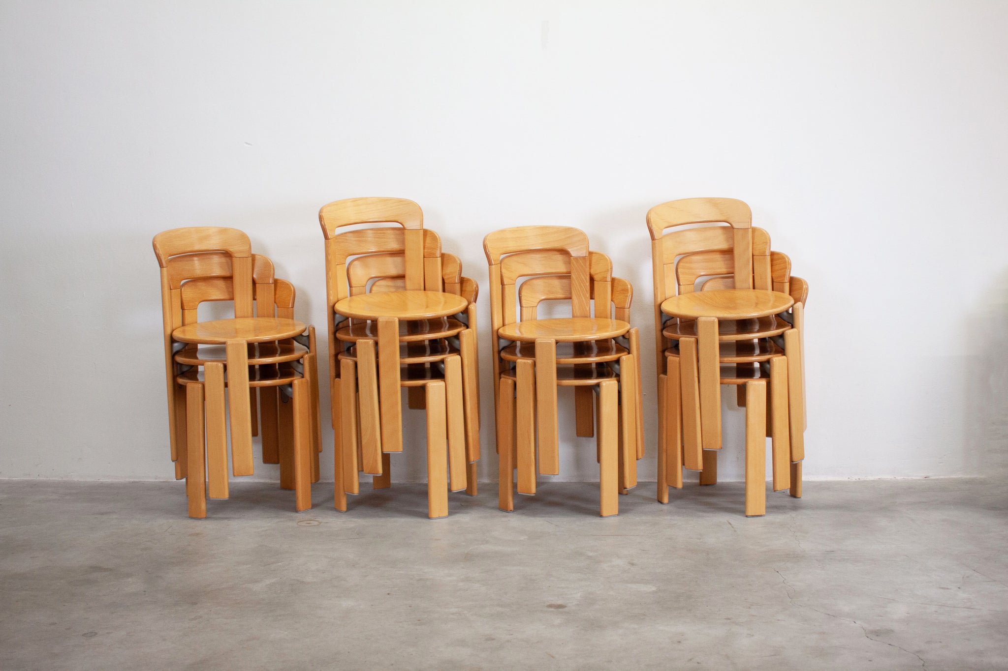 Kush+Co Rey Dining Chairs by Bruno Rey (Beech)