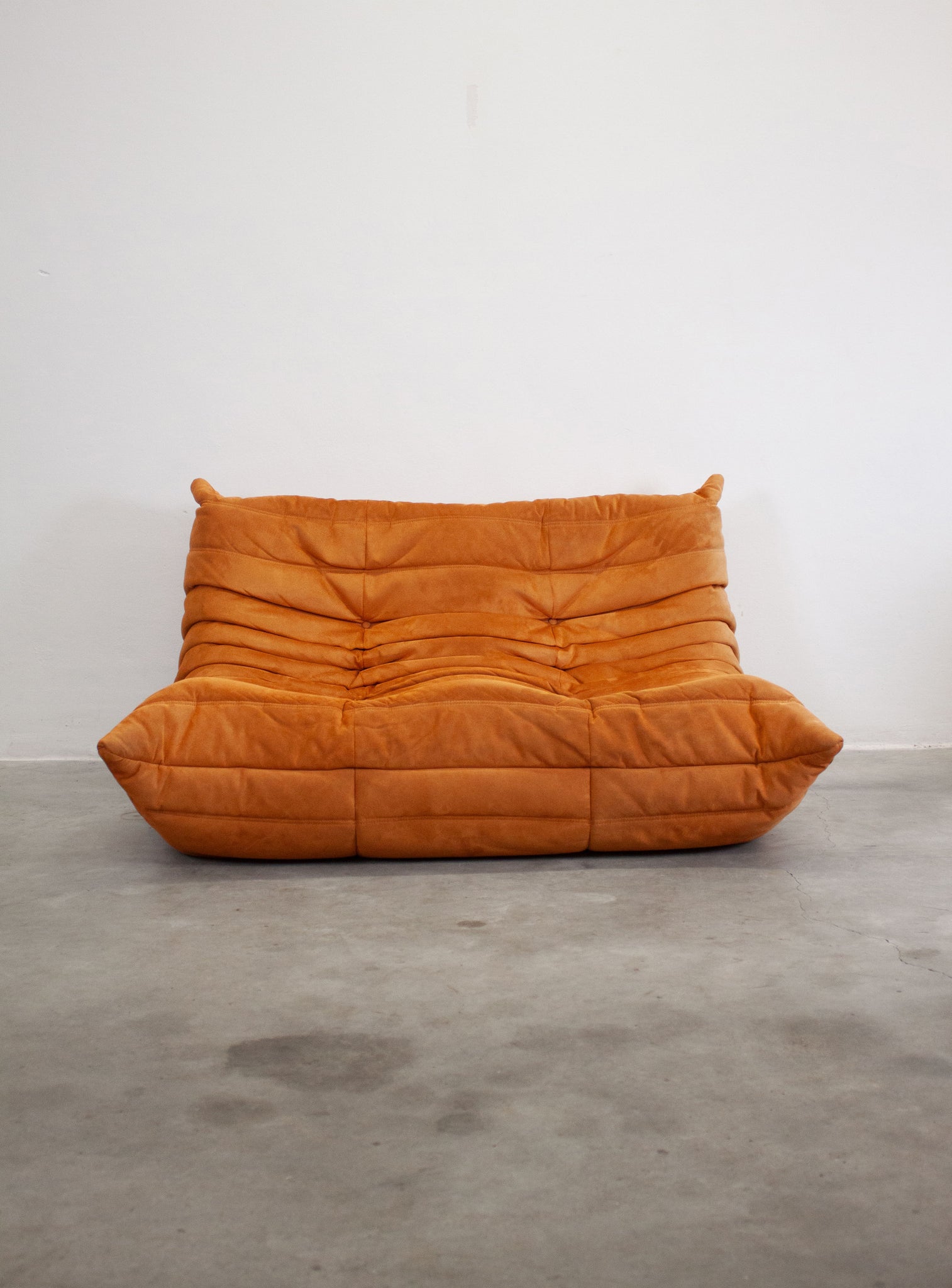 Ligne Roset Togo 2 Seater Sofa by Michel Ducaroy (Orange)