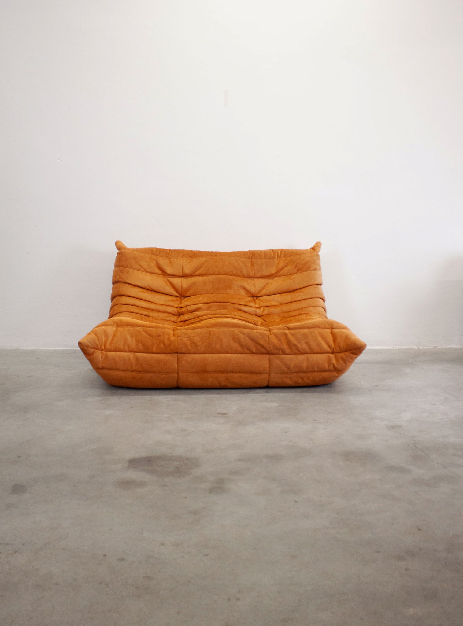 Ligne Roset Togo 2 Seater Sofa by Michel Ducaroy (Orange)