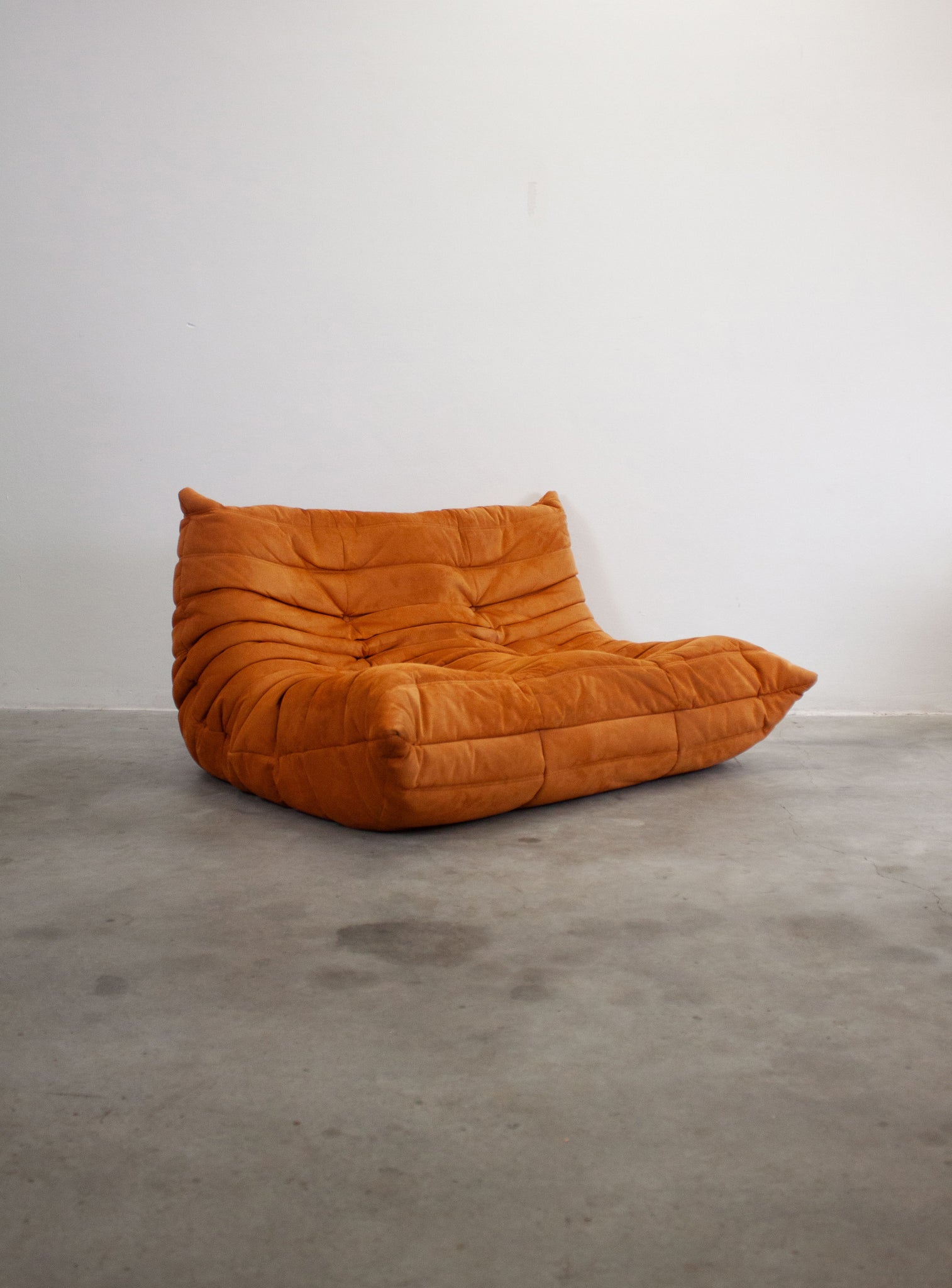 Ligne Roset Togo 2 Seater Sofa by Michel Ducaroy (Orange)