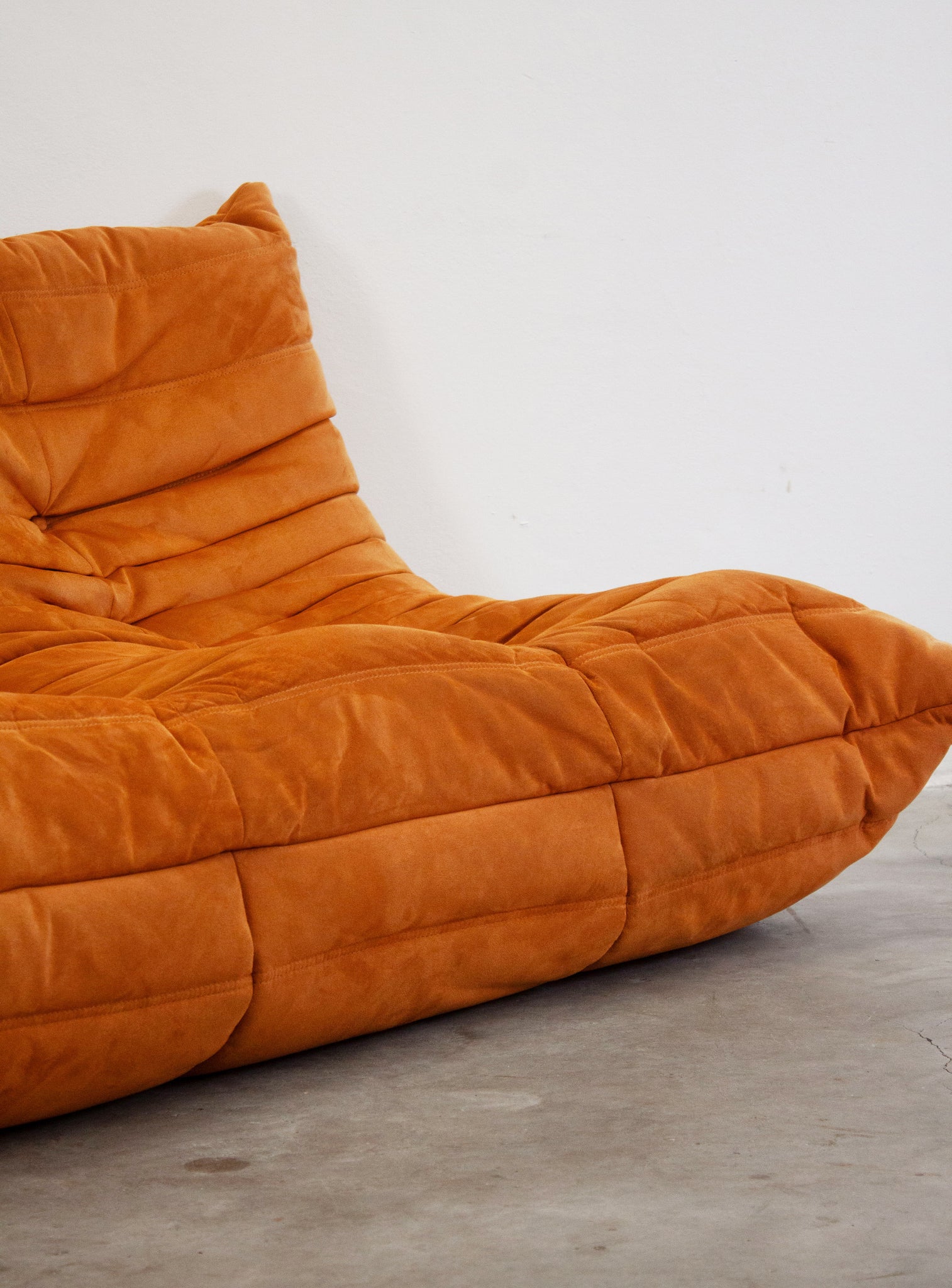 Ligne Roset Togo 2 Seater Sofa by Michel Ducaroy (Orange)