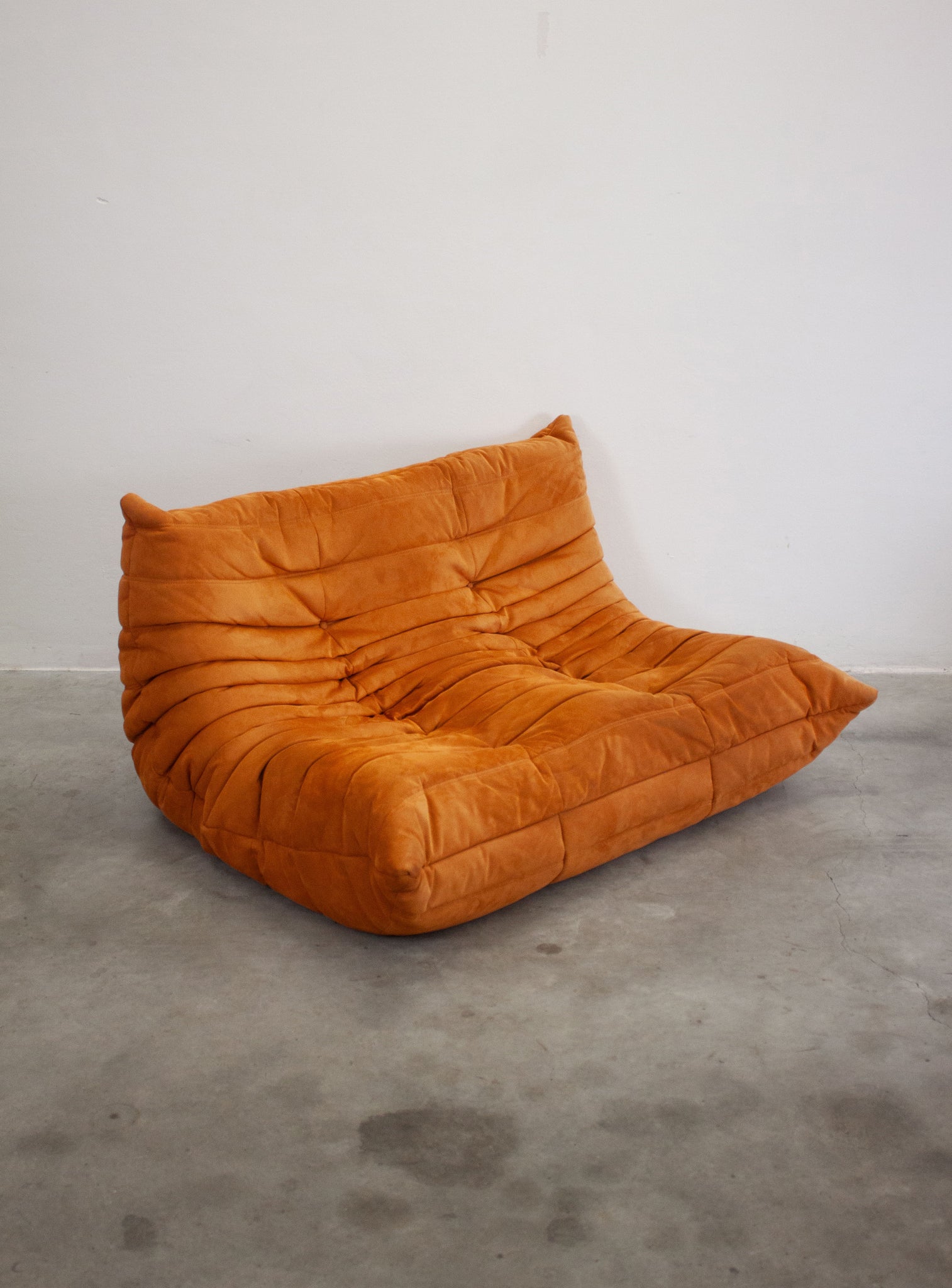 Ligne Roset Togo 2 Seater Sofa by Michel Ducaroy (Orange)