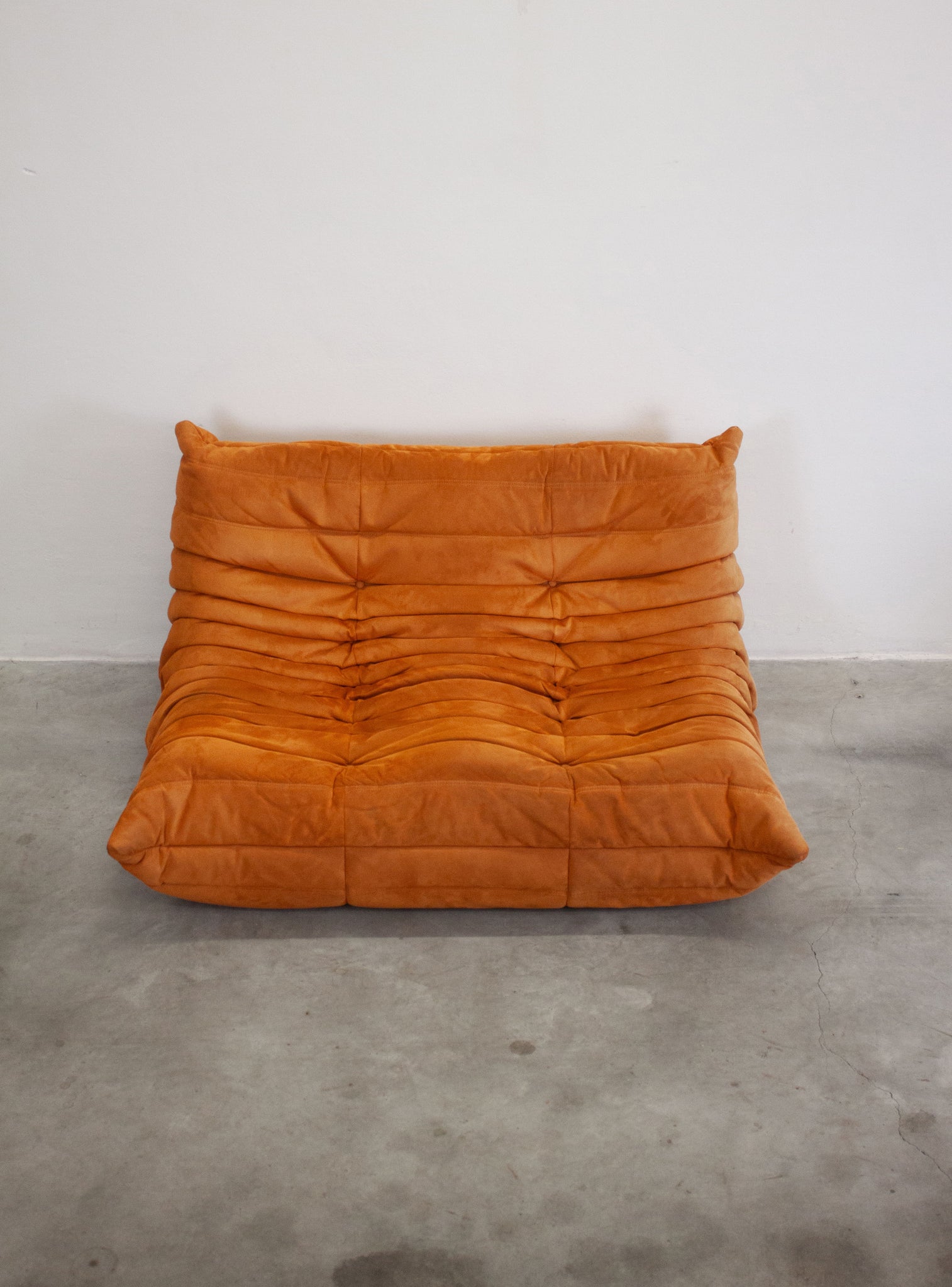 Ligne Roset Togo 2 Seater Sofa by Michel Ducaroy (Orange)