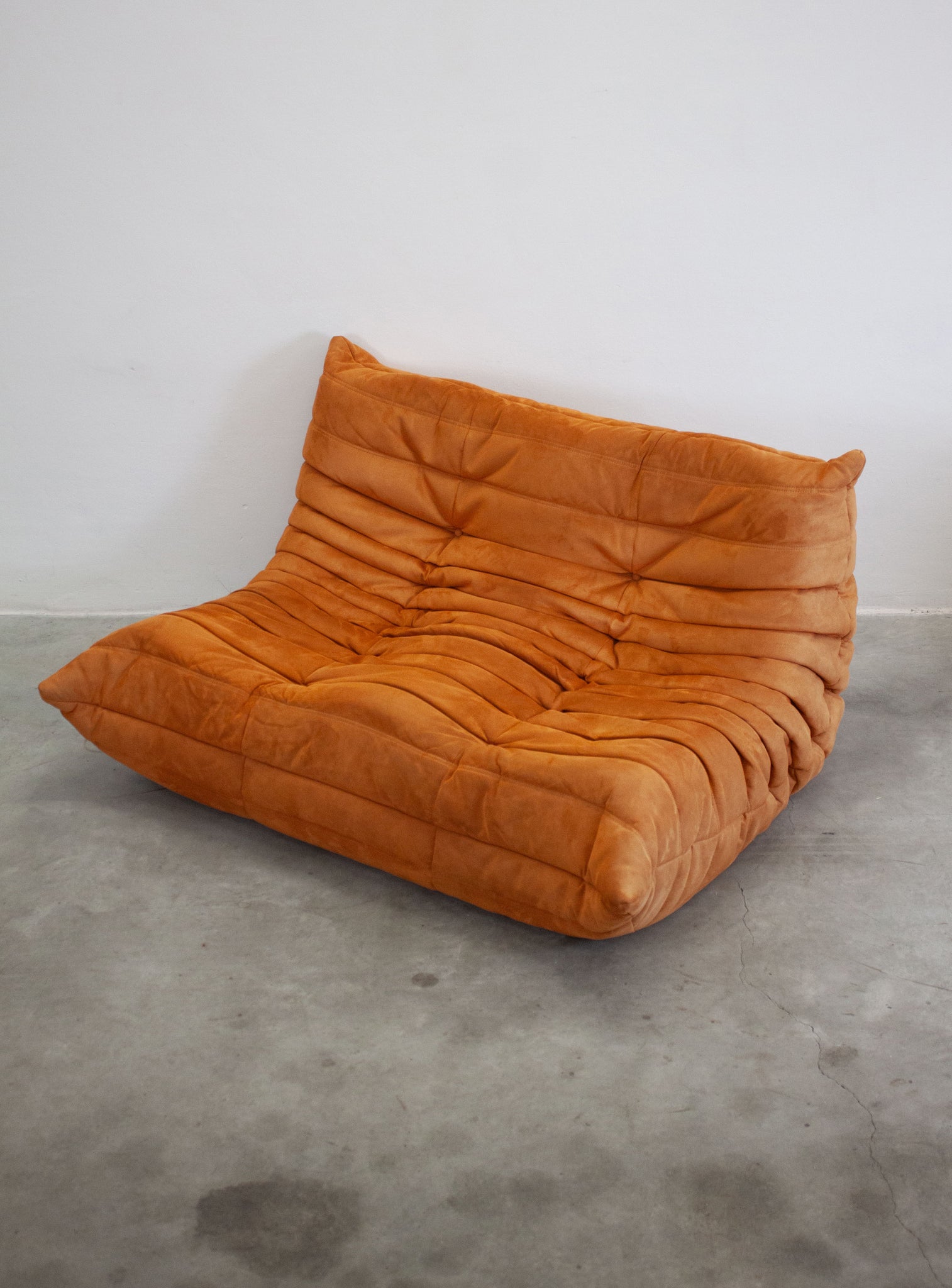 Ligne Roset Togo 2 Seater Sofa by Michel Ducaroy (Orange)