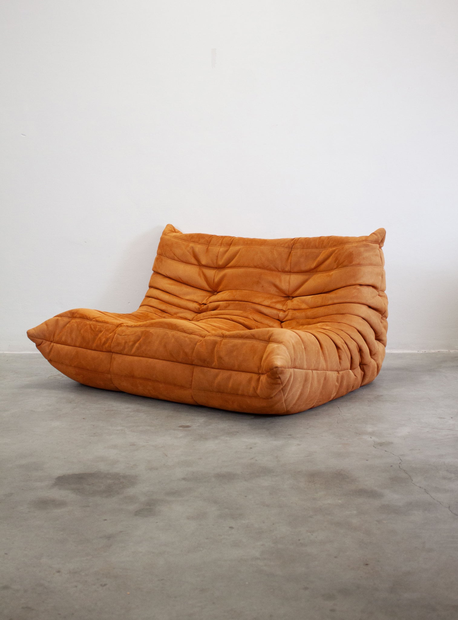 Ligne Roset Togo 2 Seater Sofa by Michel Ducaroy (Orange)