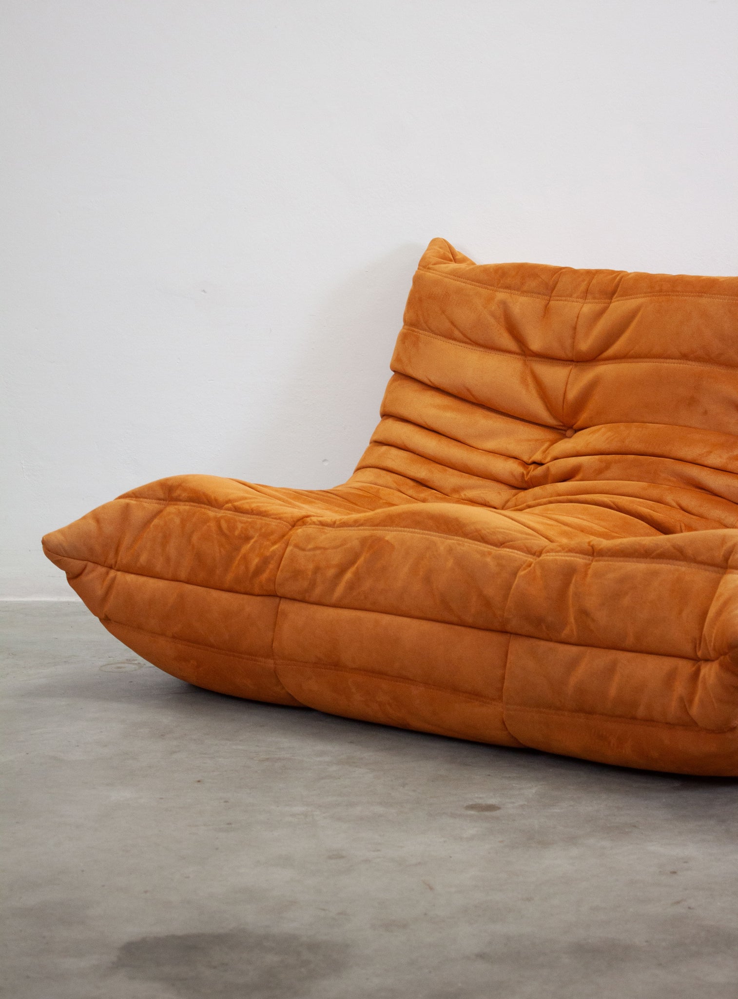 Ligne Roset Togo 2 Seater Sofa by Michel Ducaroy (Orange)