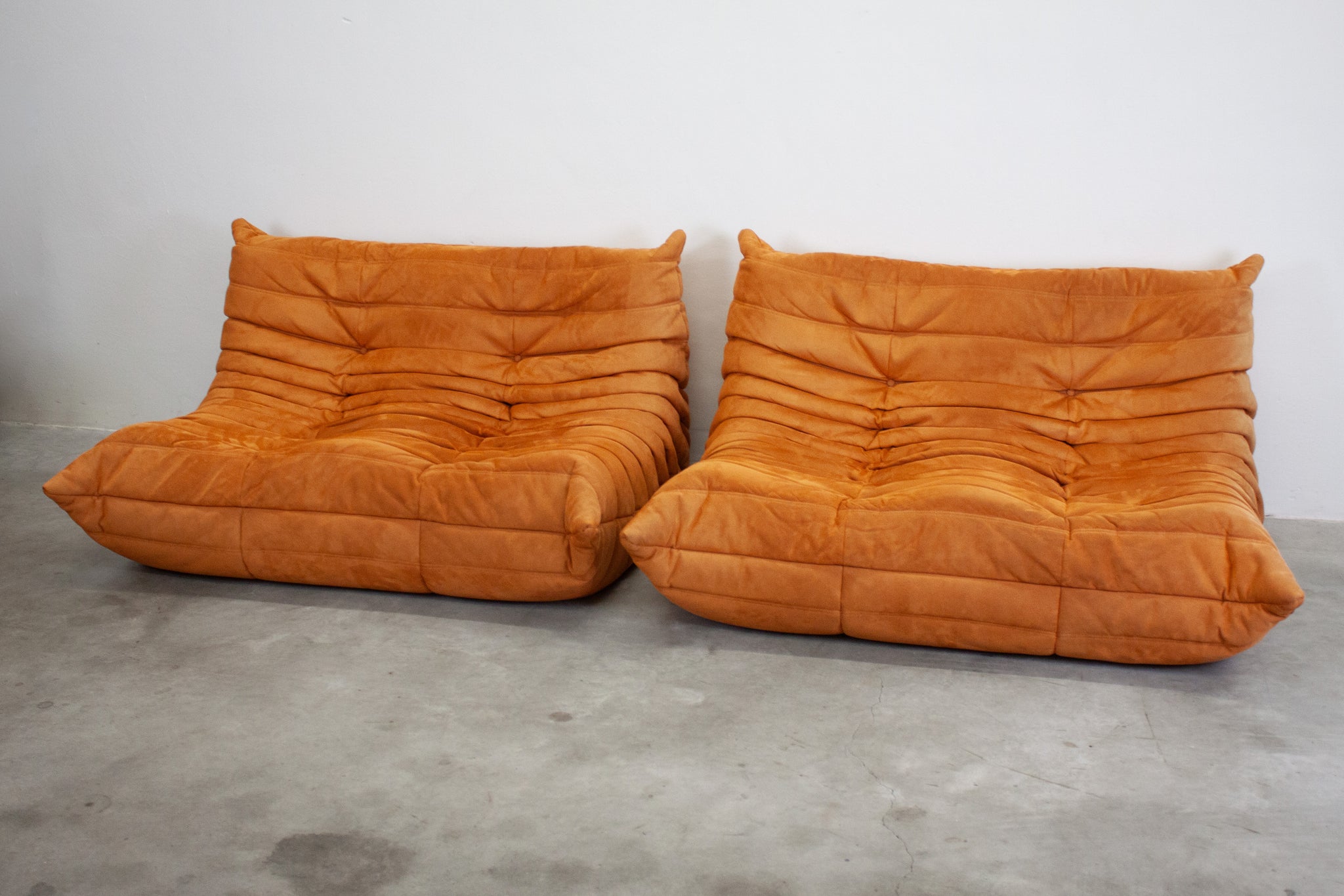 Ligne Roset Togo 2 Seater Sofa by Michel Ducaroy (Orange)