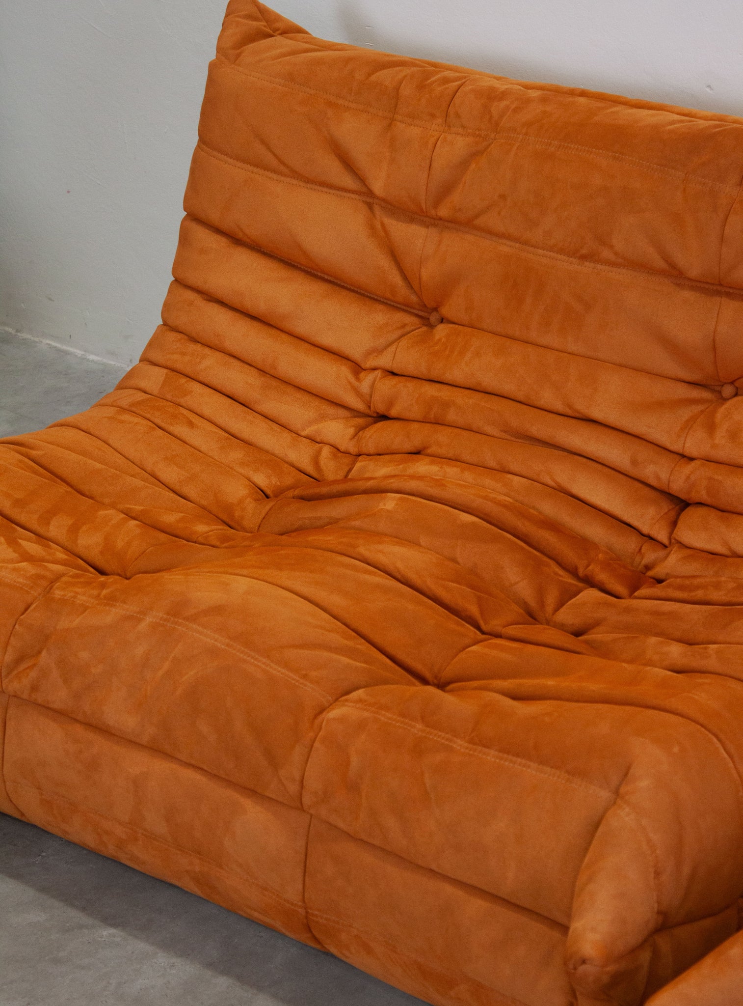 Ligne Roset Togo 2 Seater Sofa by Michel Ducaroy (Orange)