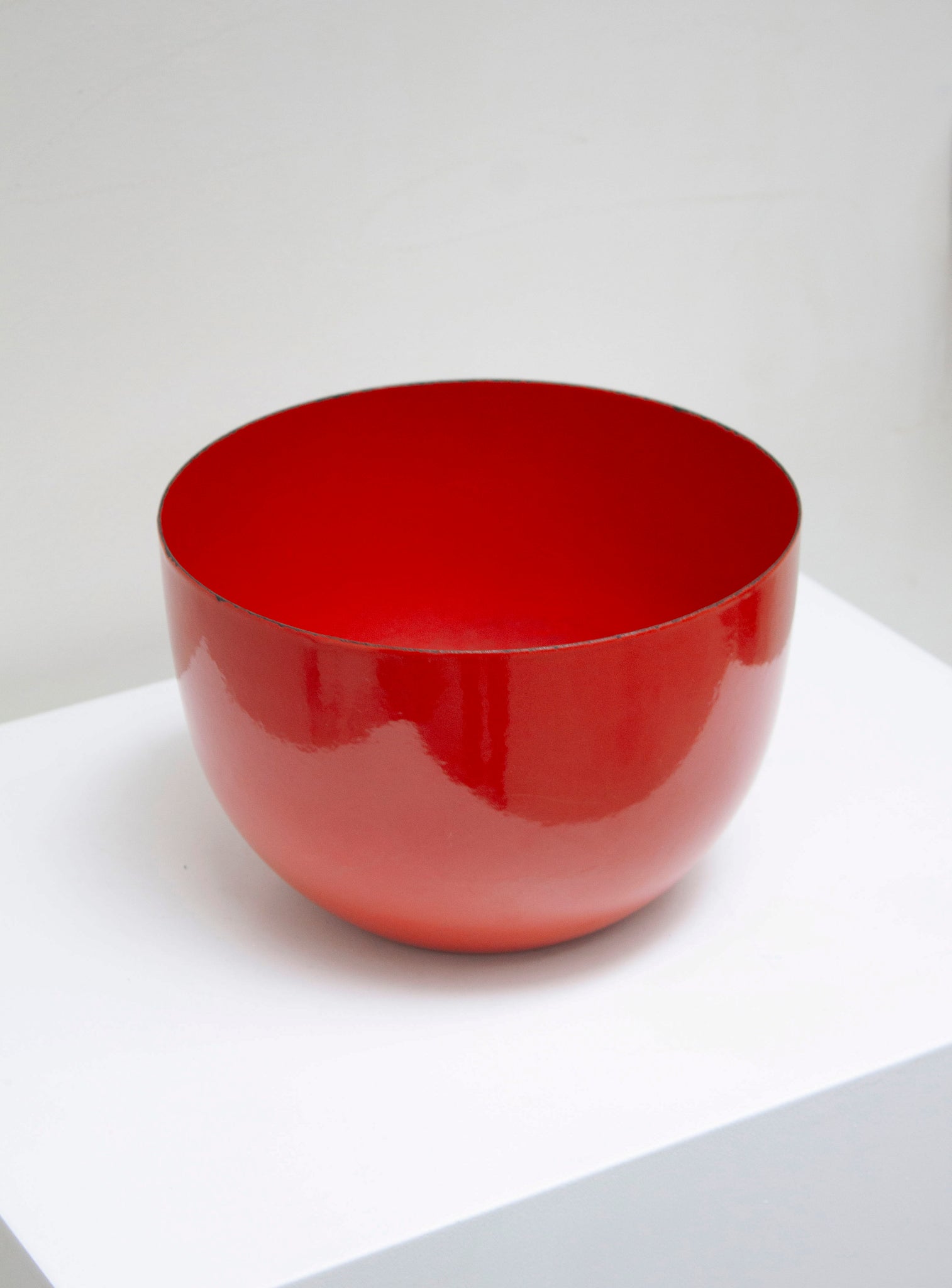 Finel Enamel Salad Bowl by Kaj Franck (Orange)
