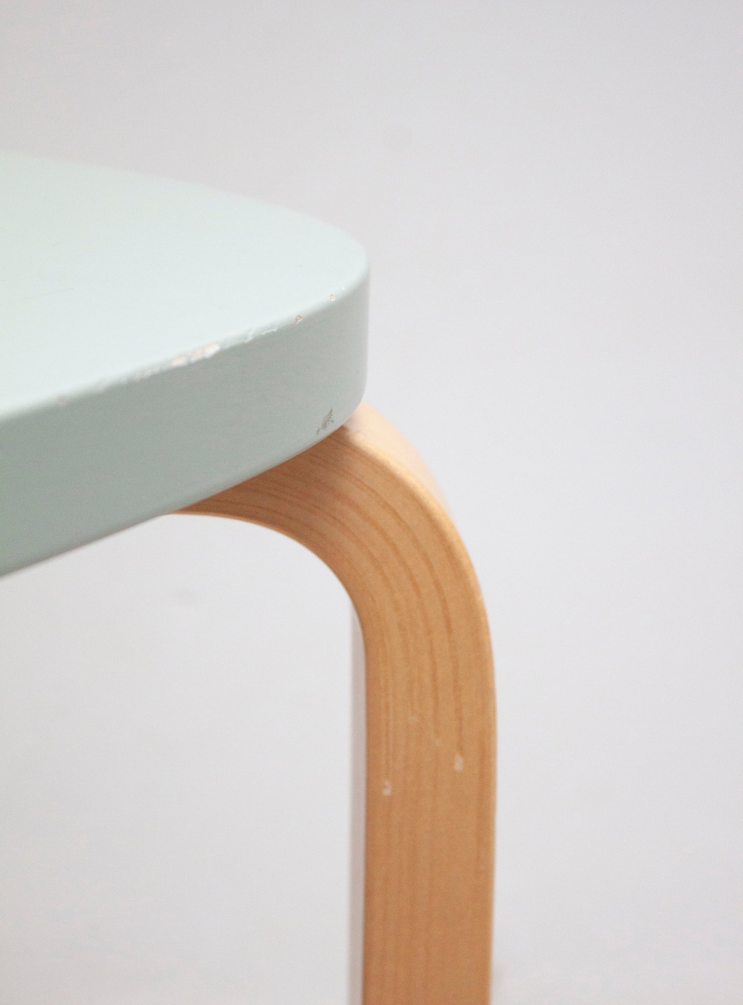 Artek 69 Dining Chair by Alvar Aalto (Light Green)