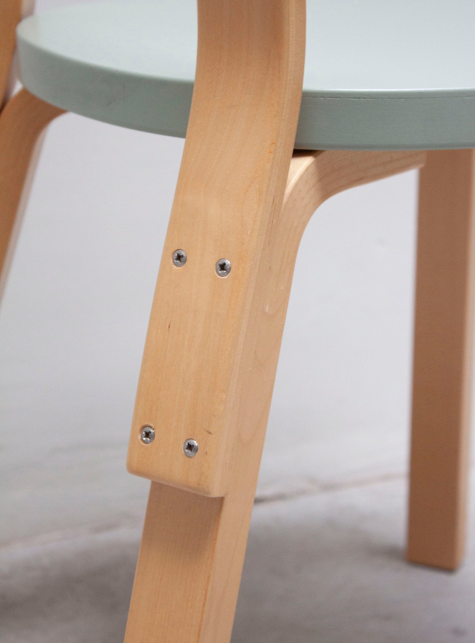 Artek 69 Dining Chair by Alvar Aalto (Light Green)