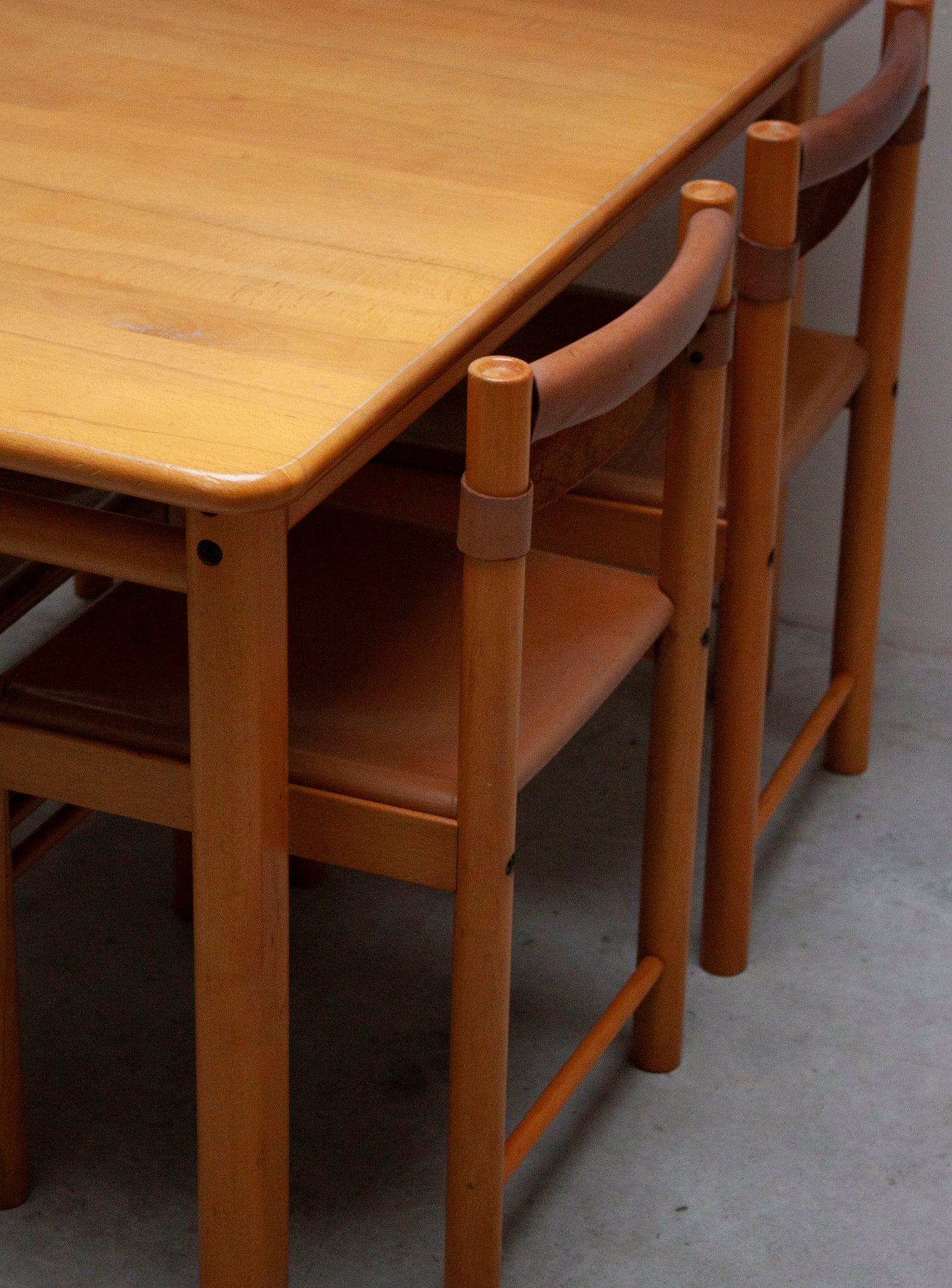 Ibisco Sedie Ipso Facto Dining Set (Cognac Leather)