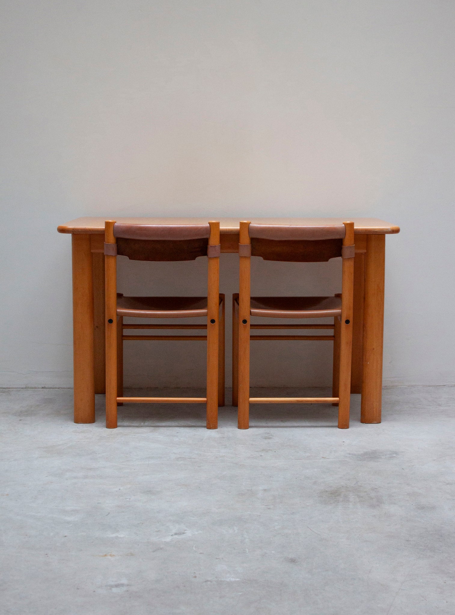 Ibisco Sedie Ipso Facto Dining Set (Cognac Leather)