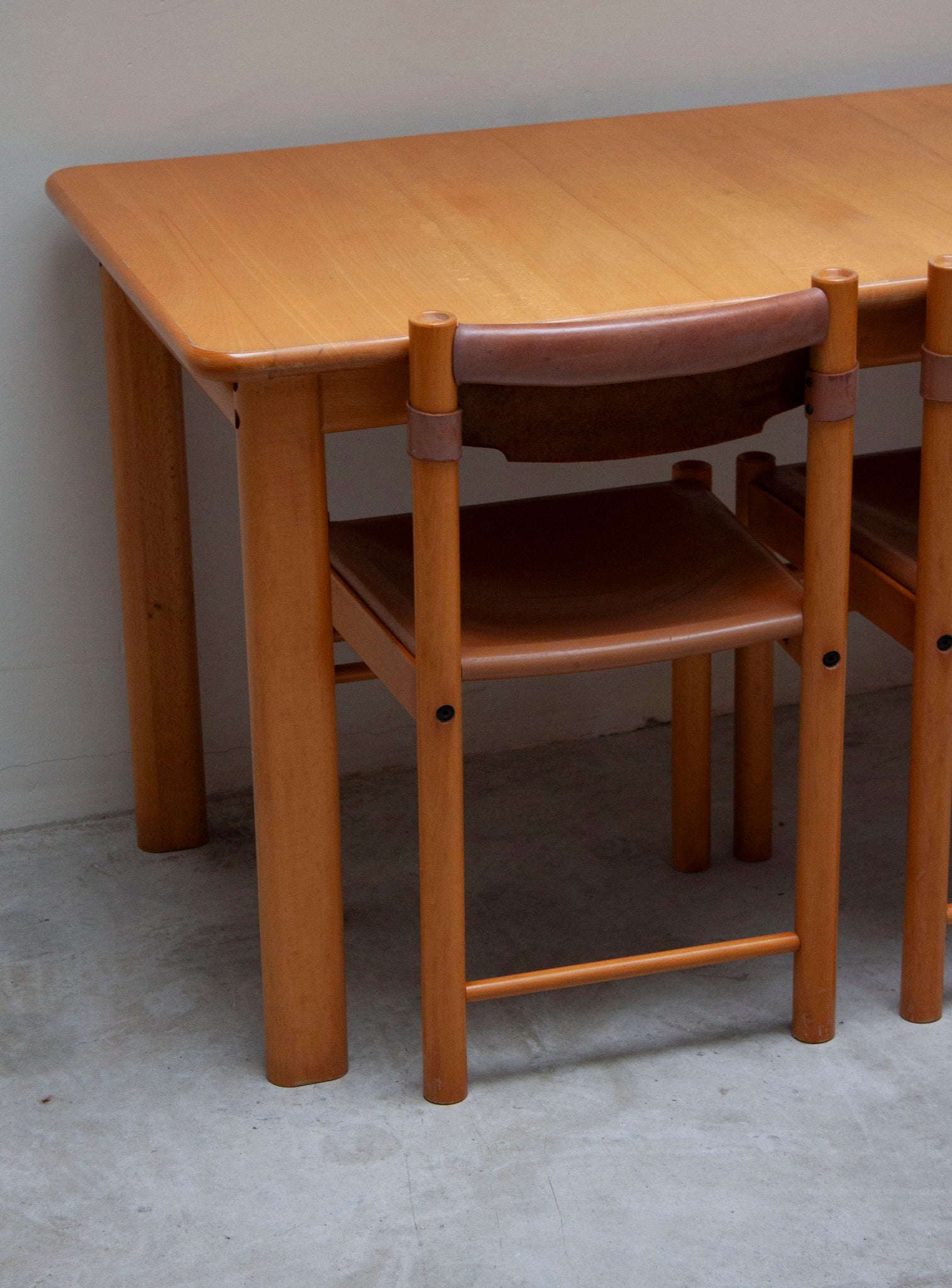 Ibisco Sedie Ipso Facto Dining Set (Cognac Leather)