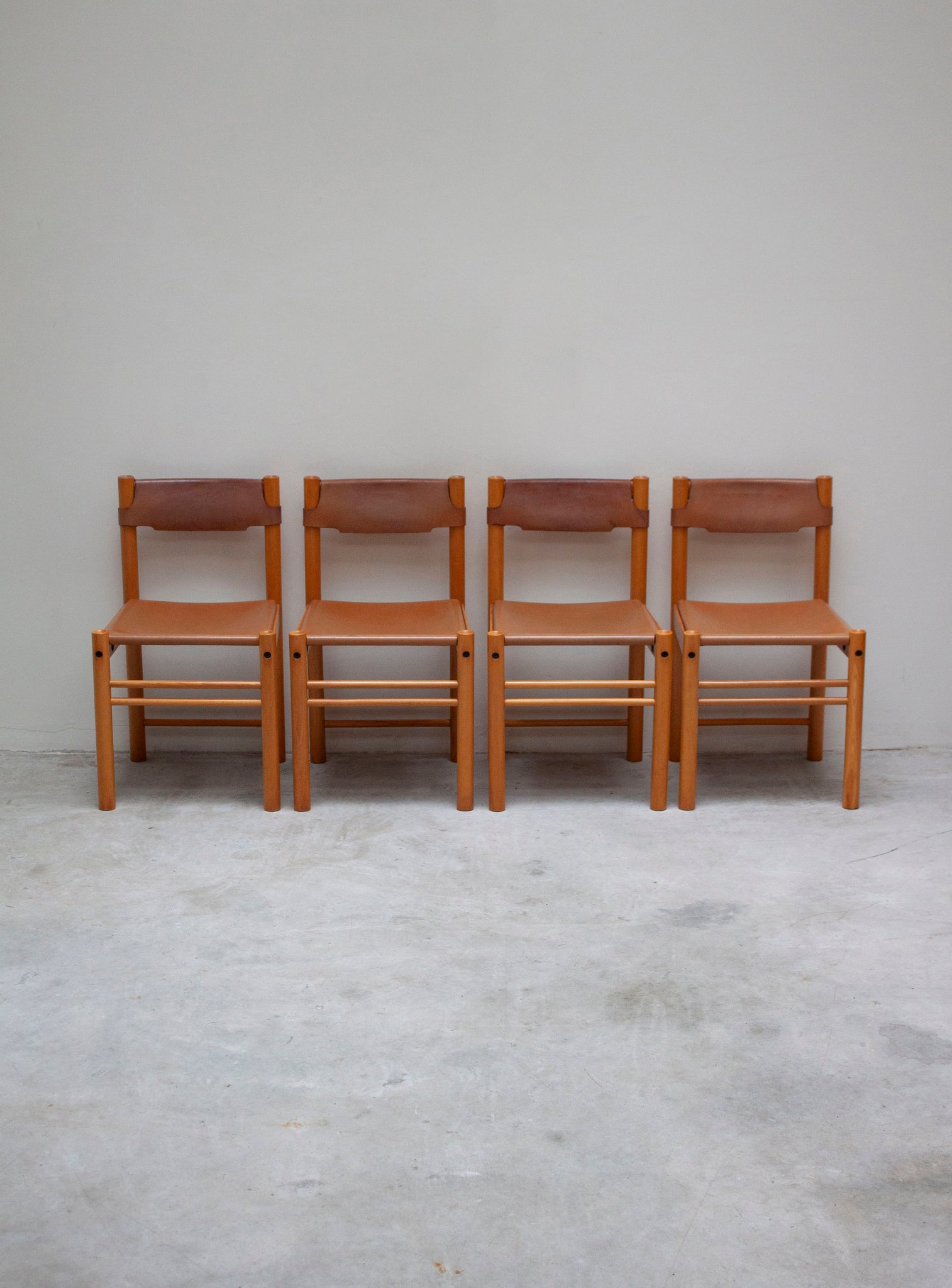 Ibisco Sedie Ipso Facto Dining Set (Cognac Leather)