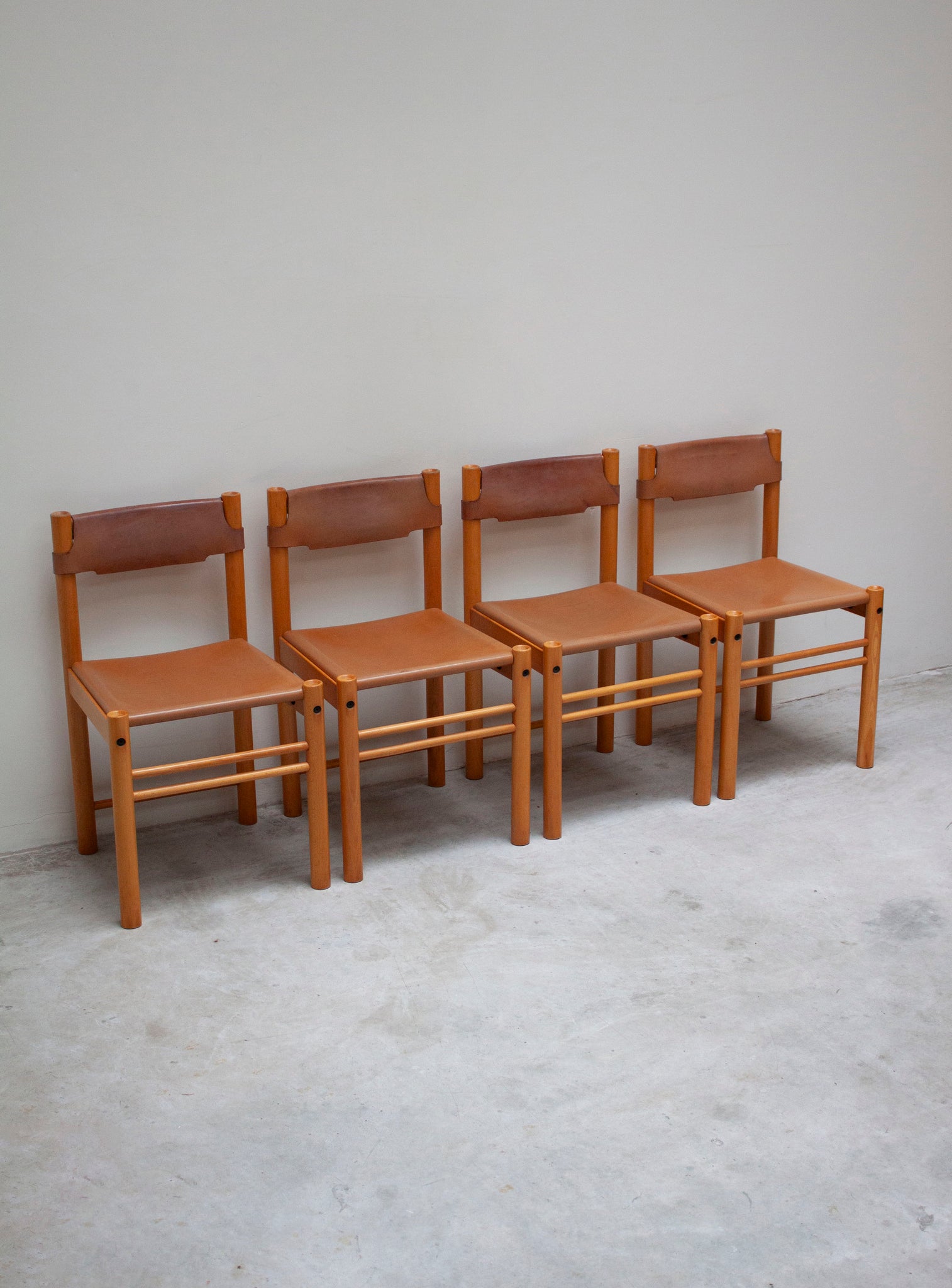 Ibisco Sedie Ipso Facto Dining Set (Cognac Leather)