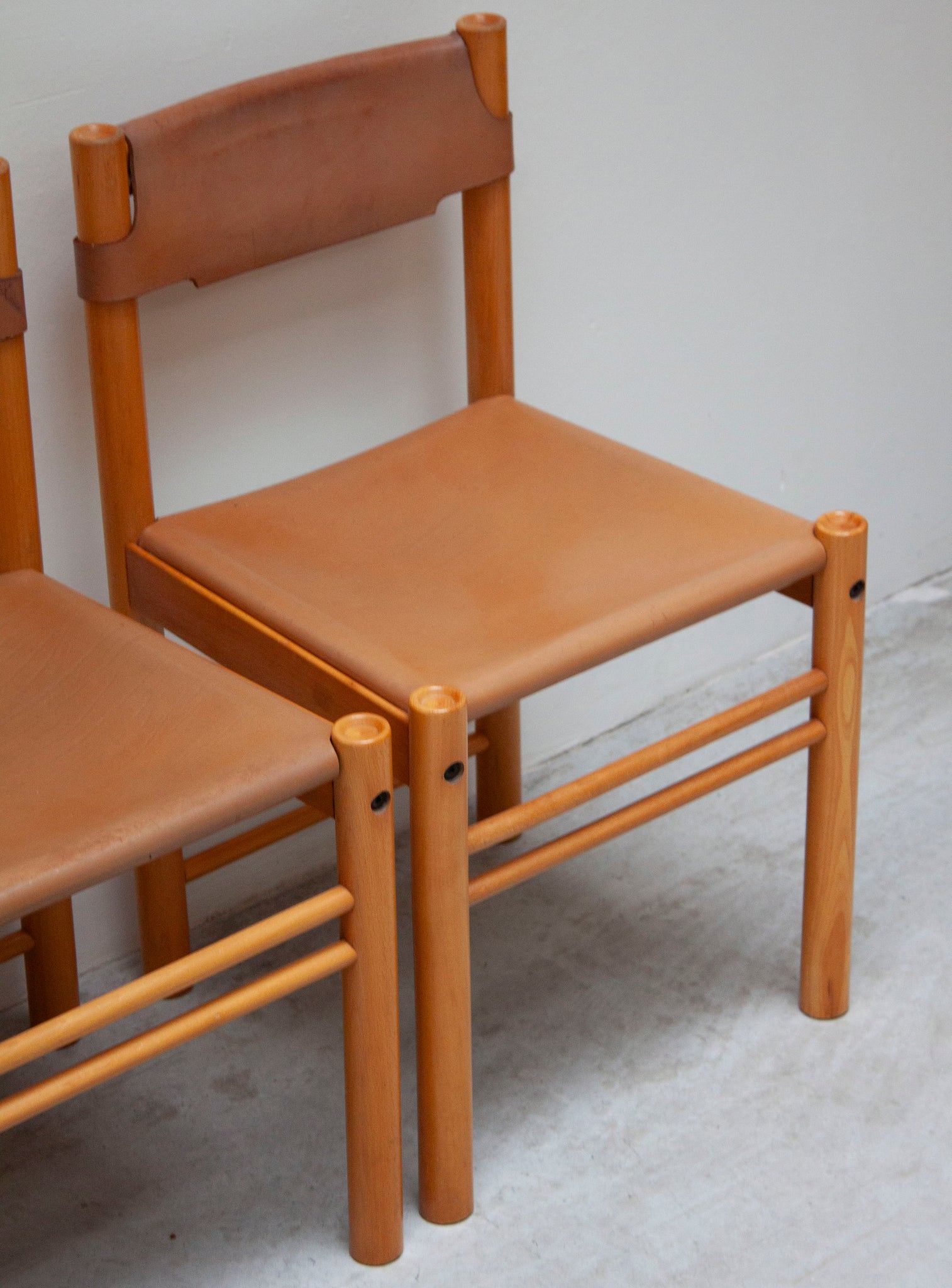 Ibisco Sedie Ipso Facto Dining Set (Cognac Leather)