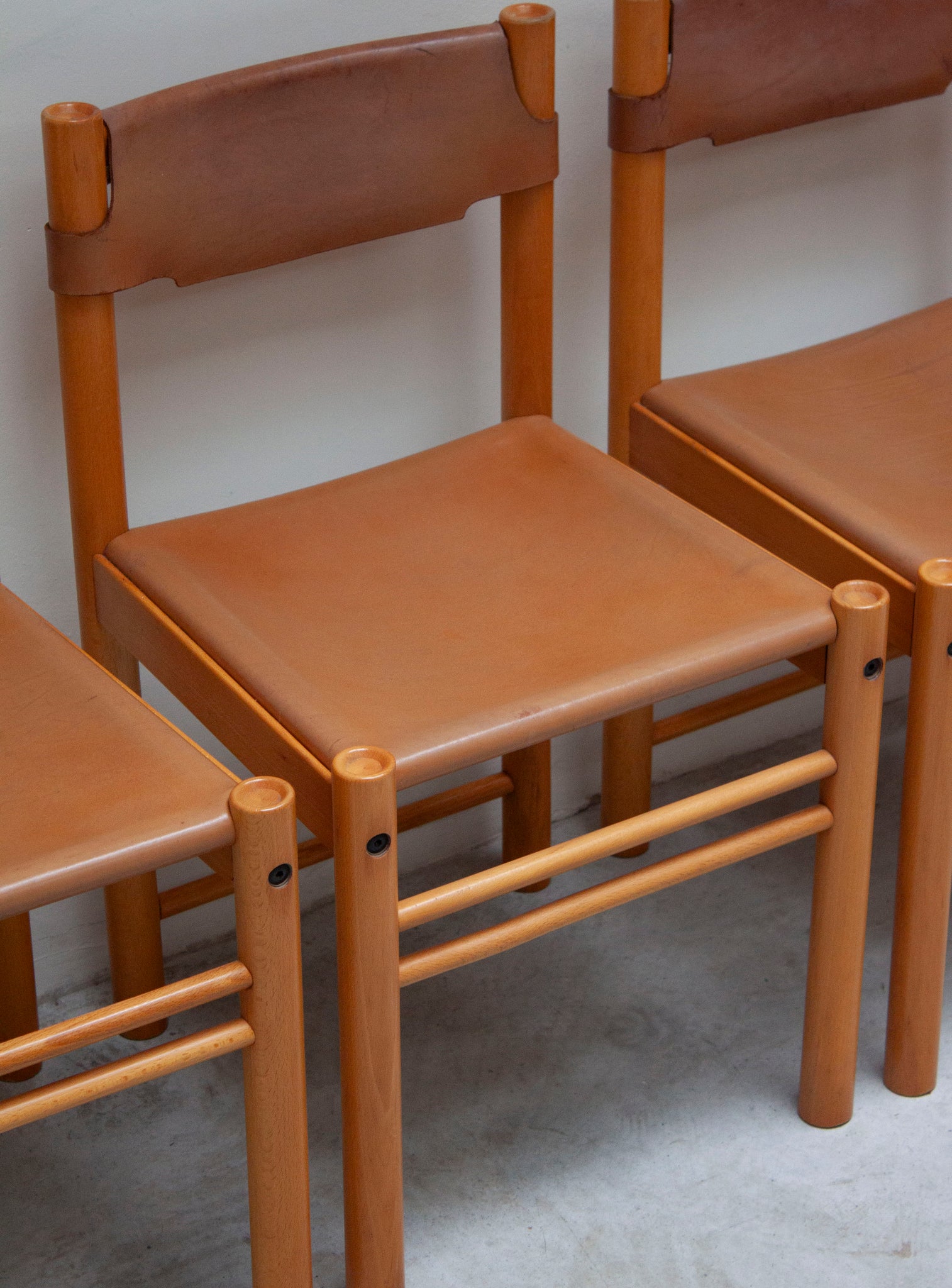 Ibisco Sedie Ipso Facto Dining Set (Cognac Leather)