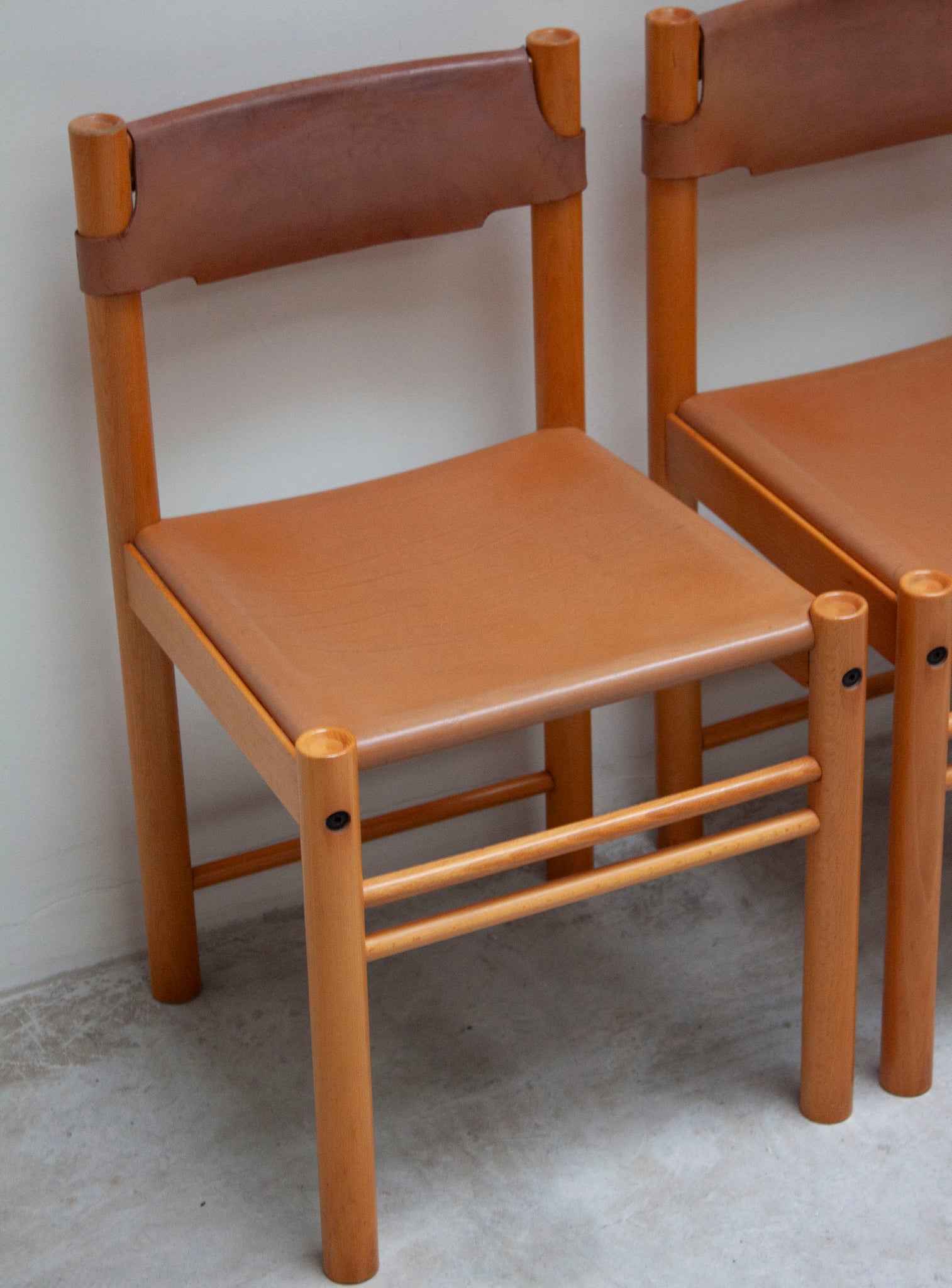 Ibisco Sedie Ipso Facto Dining Set (Cognac Leather)