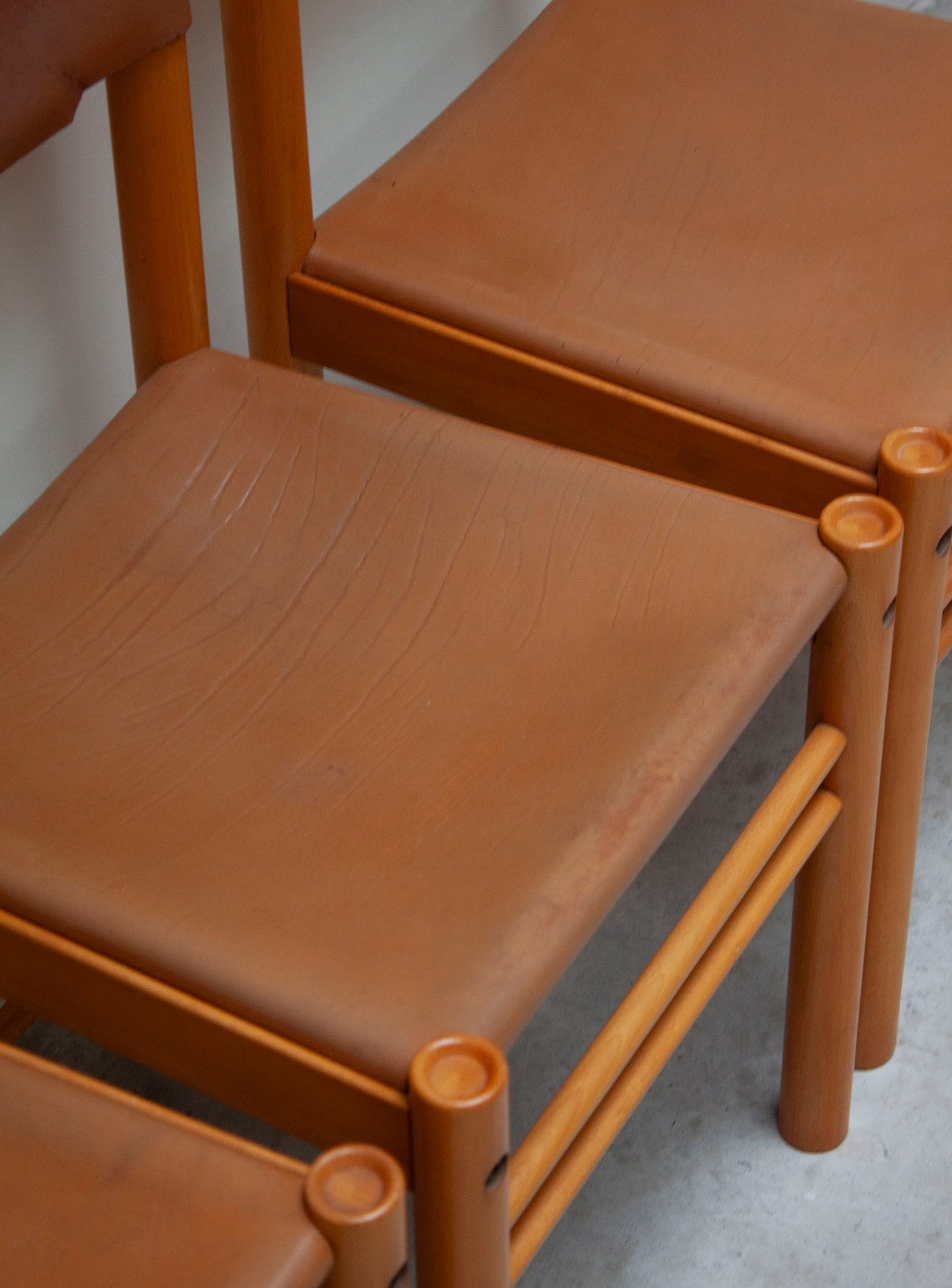 Ibisco Sedie Ipso Facto Dining Set (Cognac Leather)