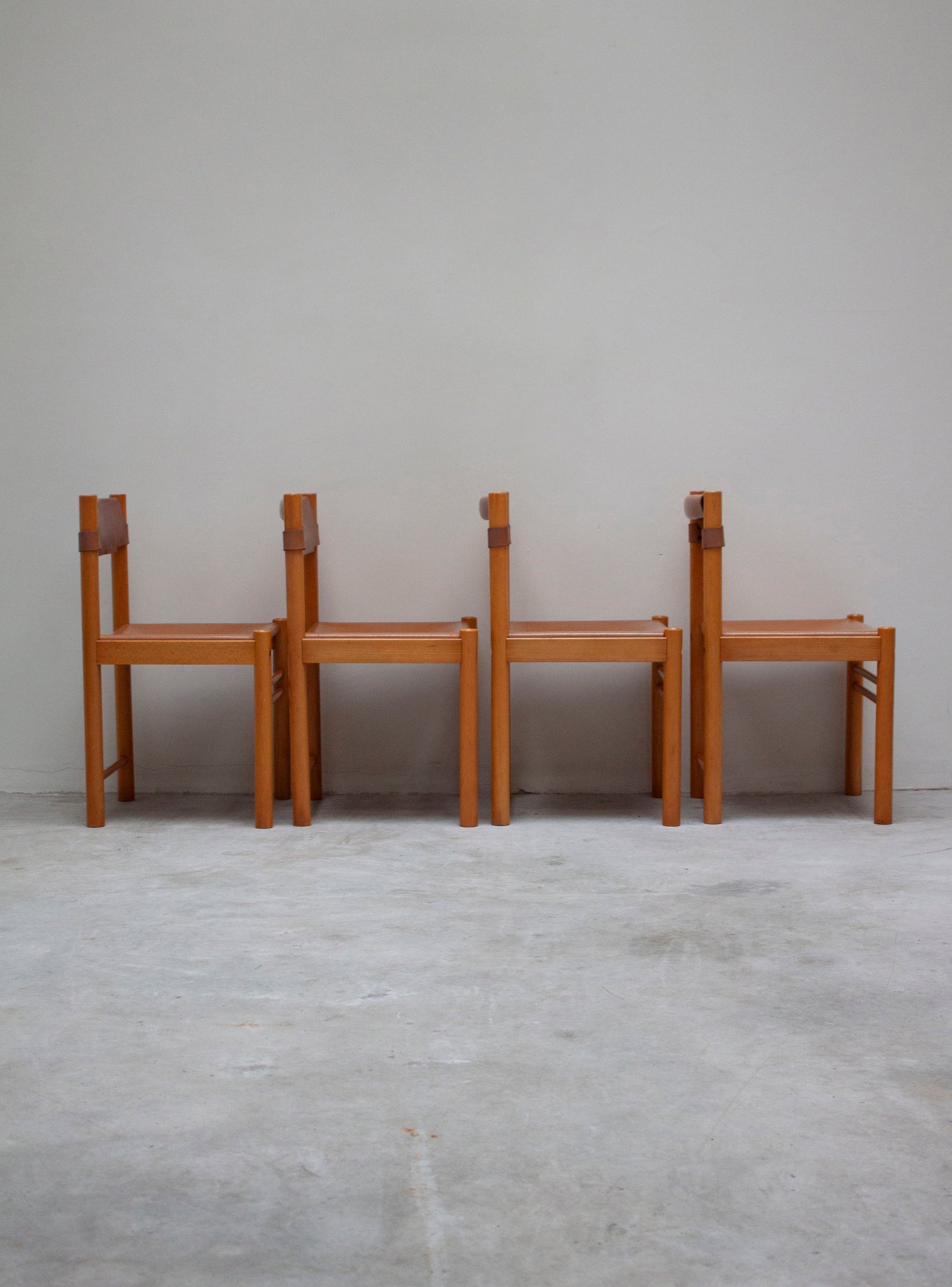 Ibisco Sedie Ipso Facto Dining Set (Cognac Leather)