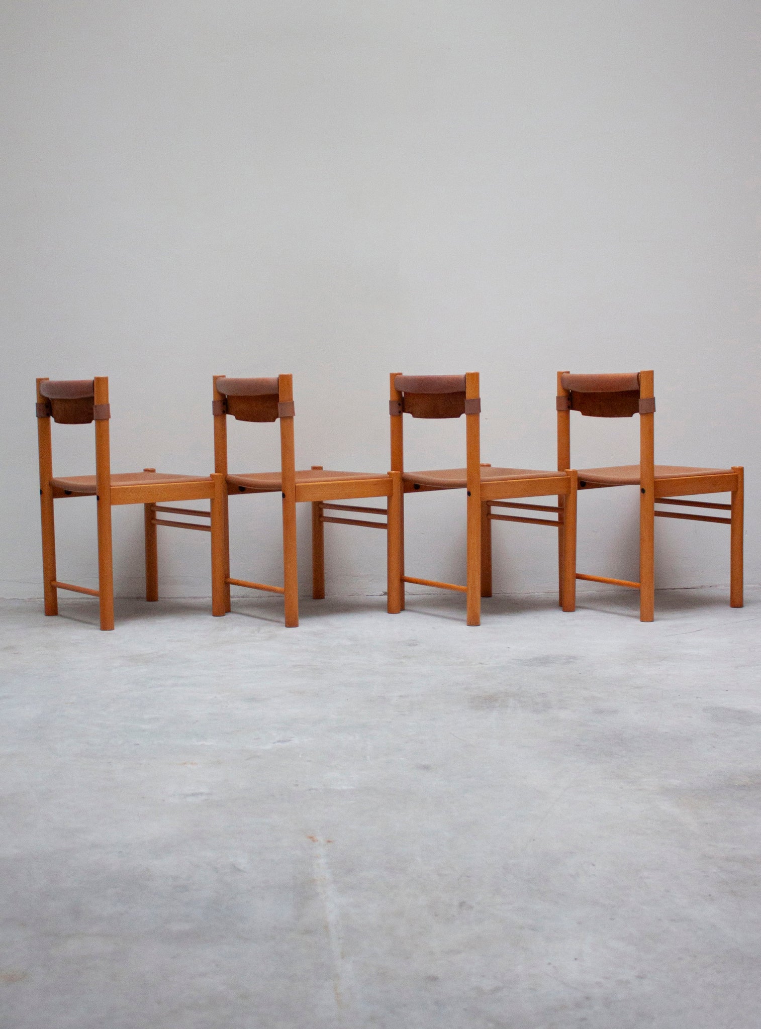 Ibisco Sedie Ipso Facto Dining Set (Cognac Leather)