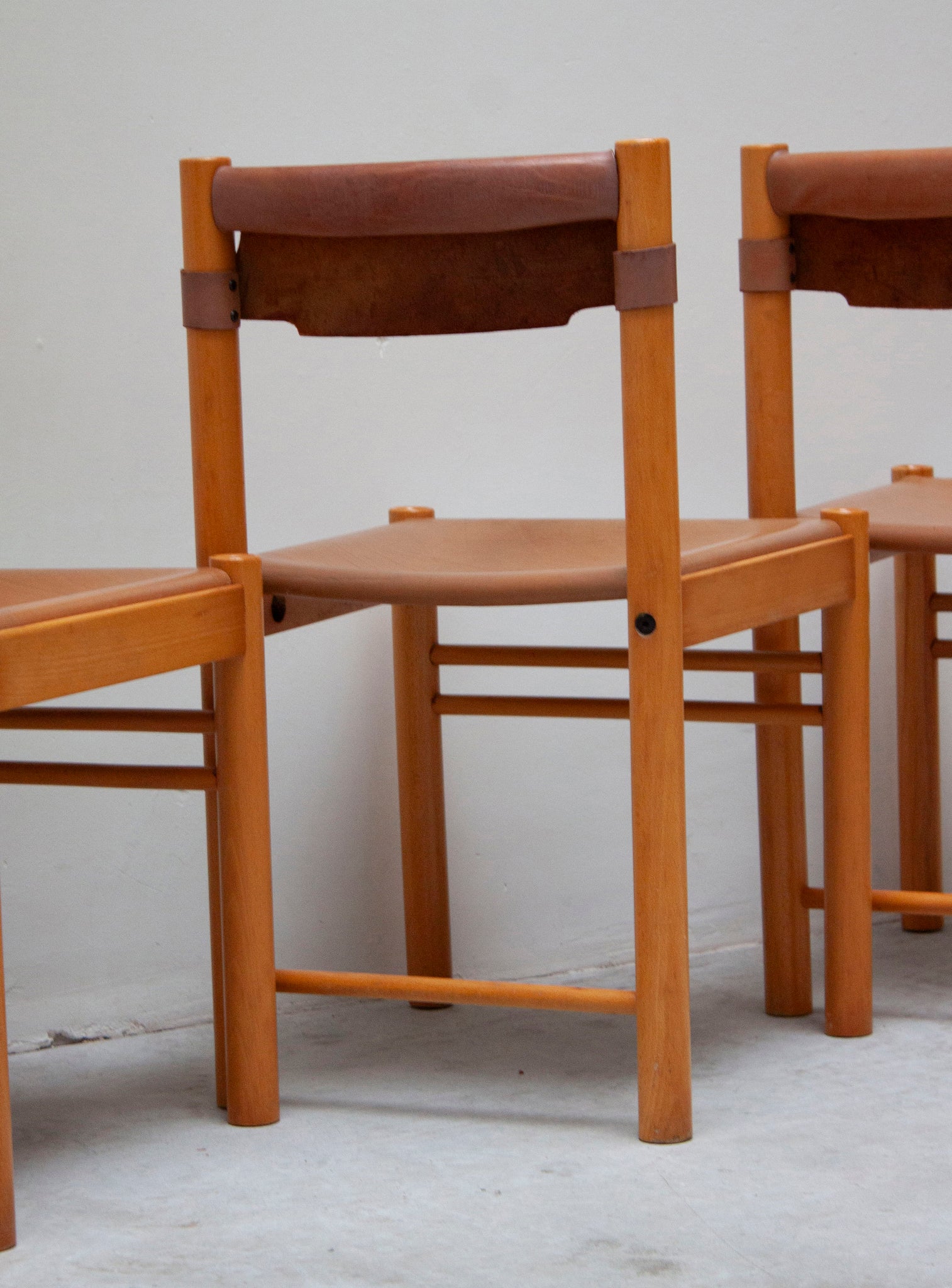 Ibisco Sedie Ipso Facto Dining Set (Cognac Leather)