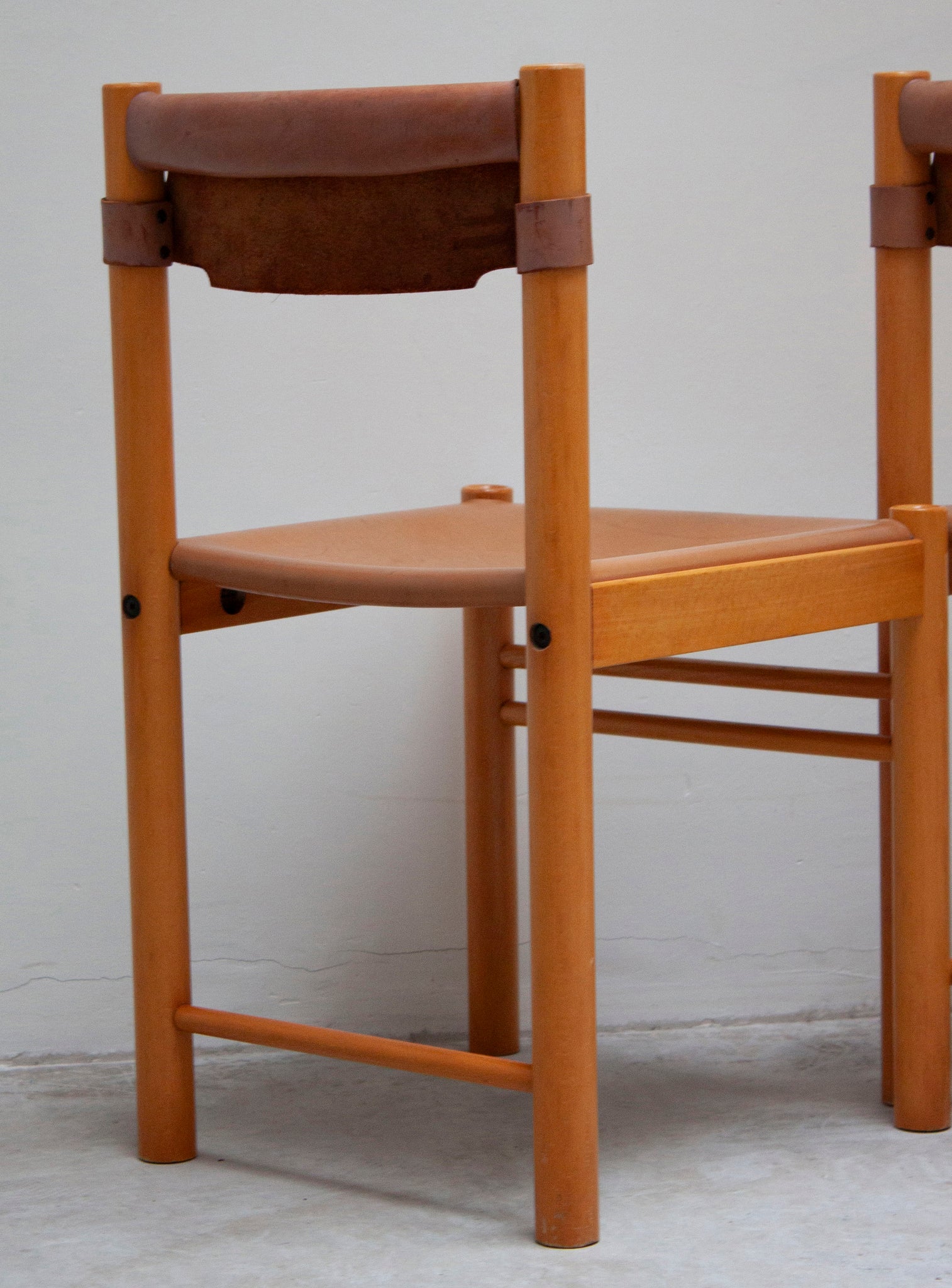 Ibisco Sedie Ipso Facto Dining Set (Cognac Leather)