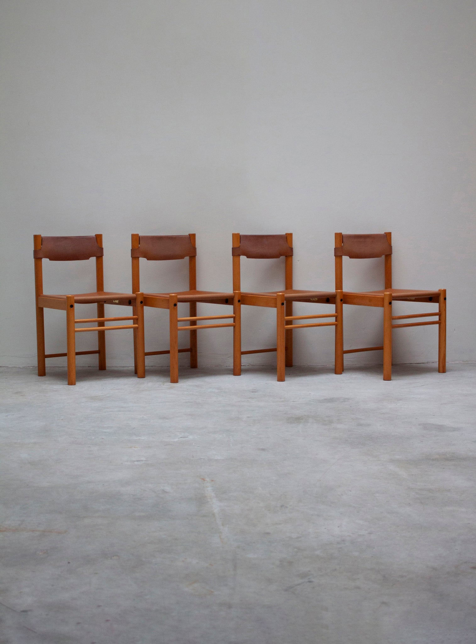 Ibisco Sedie Ipso Facto Dining Set (Cognac Leather)