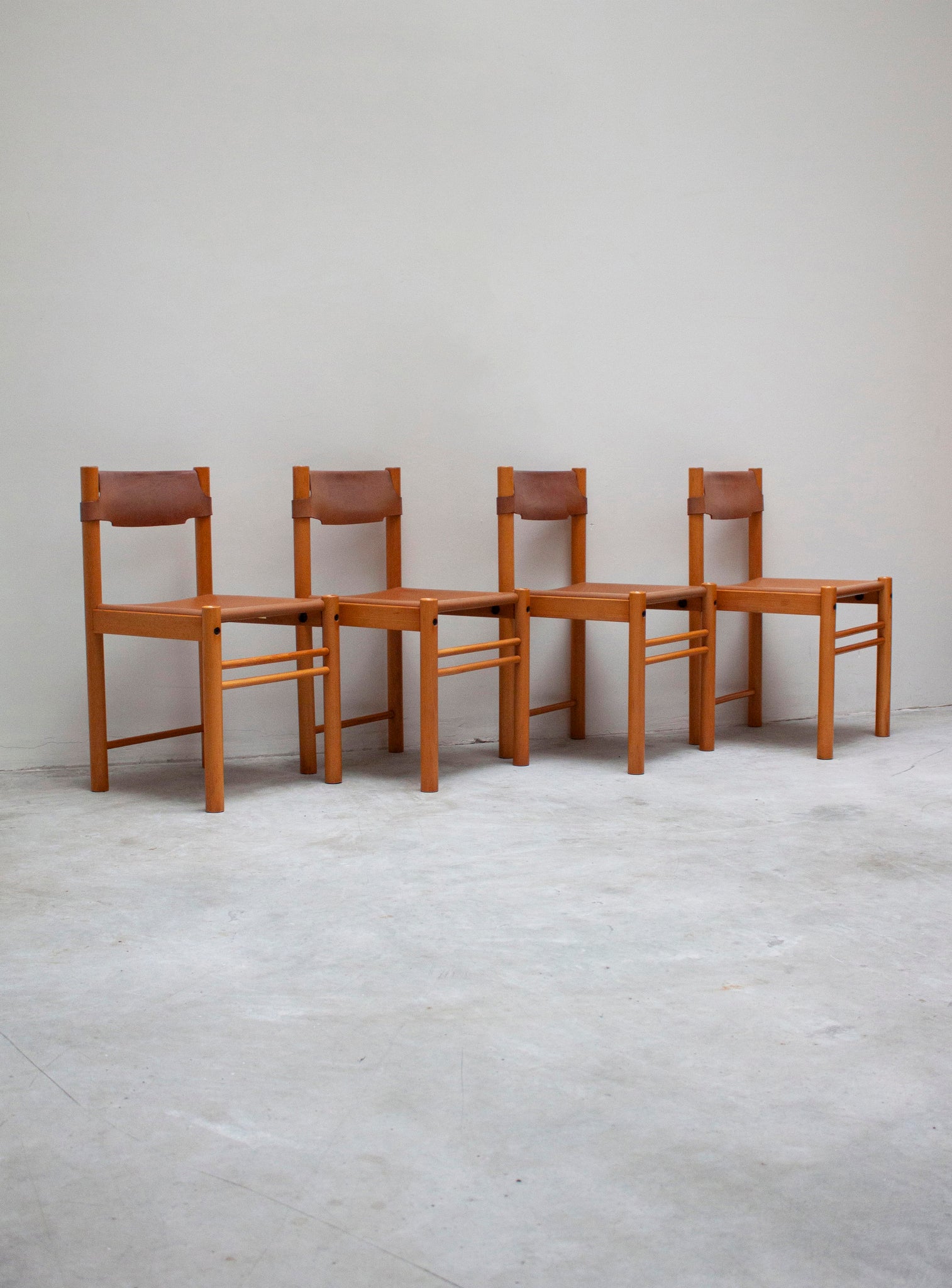 Ibisco Sedie Ipso Facto Dining Set (Cognac Leather)