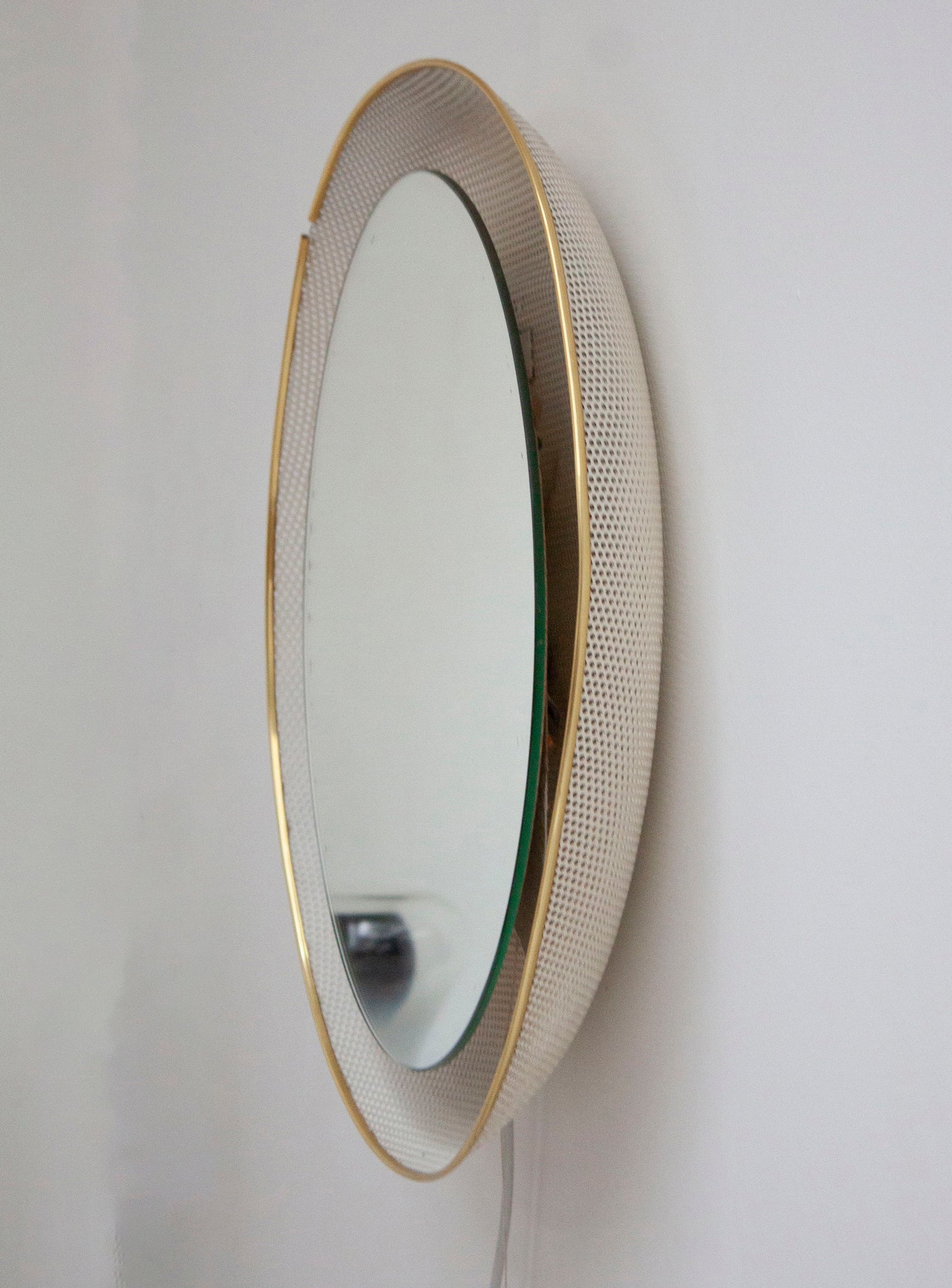 Artimeta Wall Mirror with Lamp by Mathieu Mategot