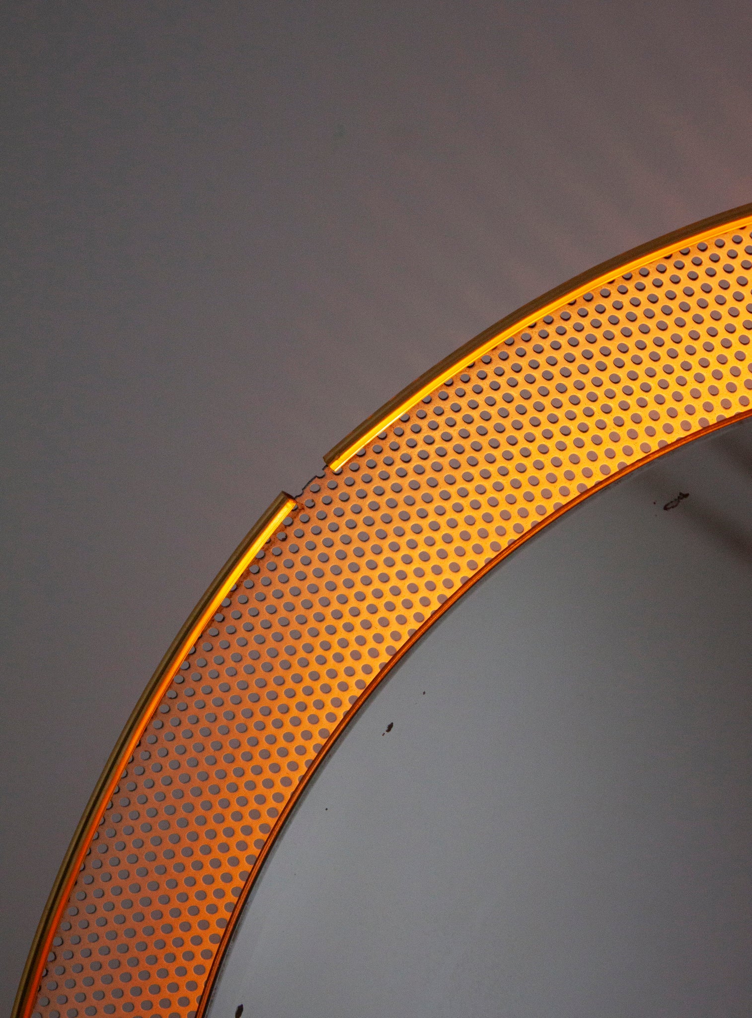 Artimeta Wall Mirror with Lamp by Mathieu Mategot