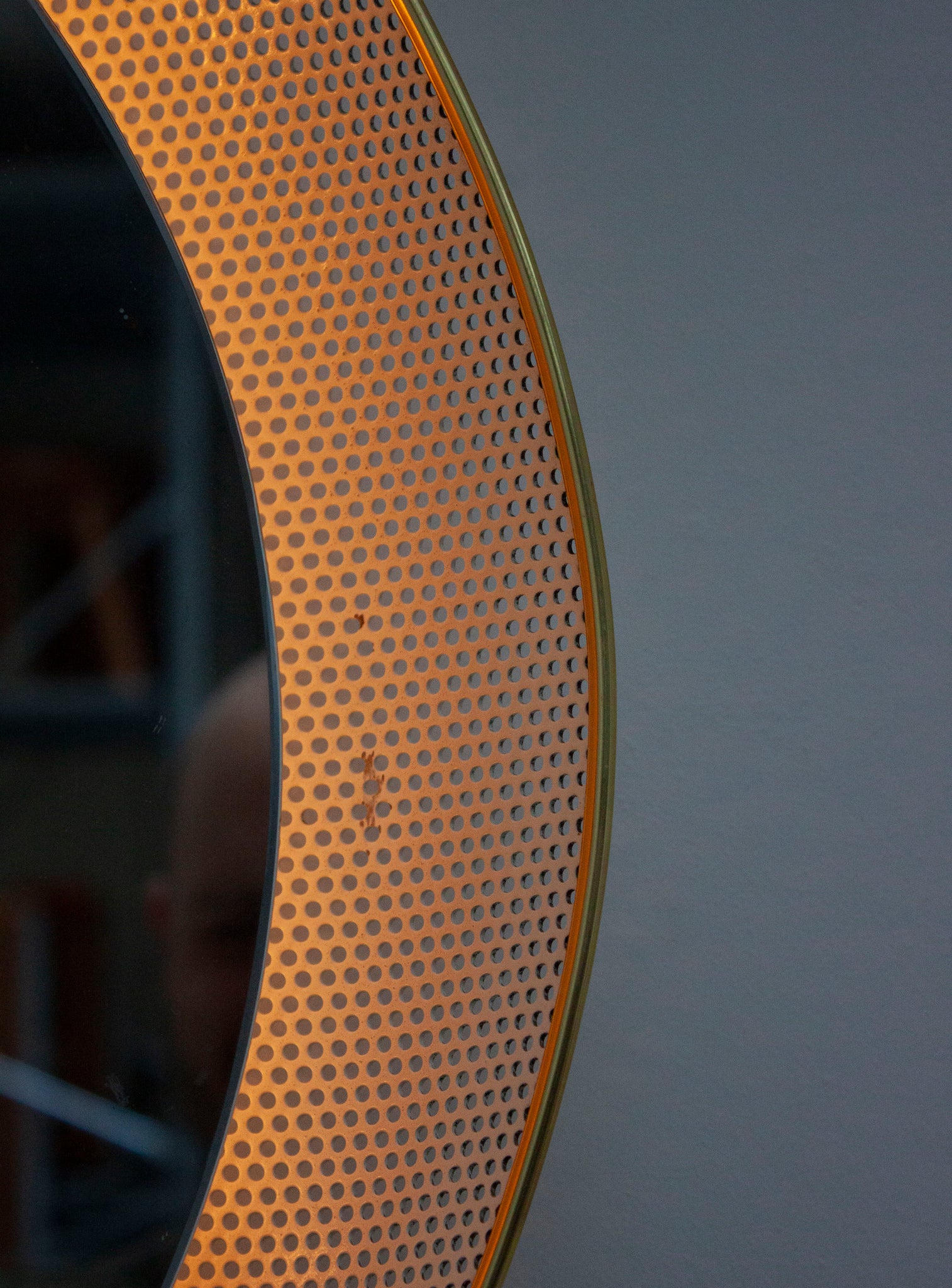 Artimeta Wall Mirror with Lamp by Mathieu Mategot