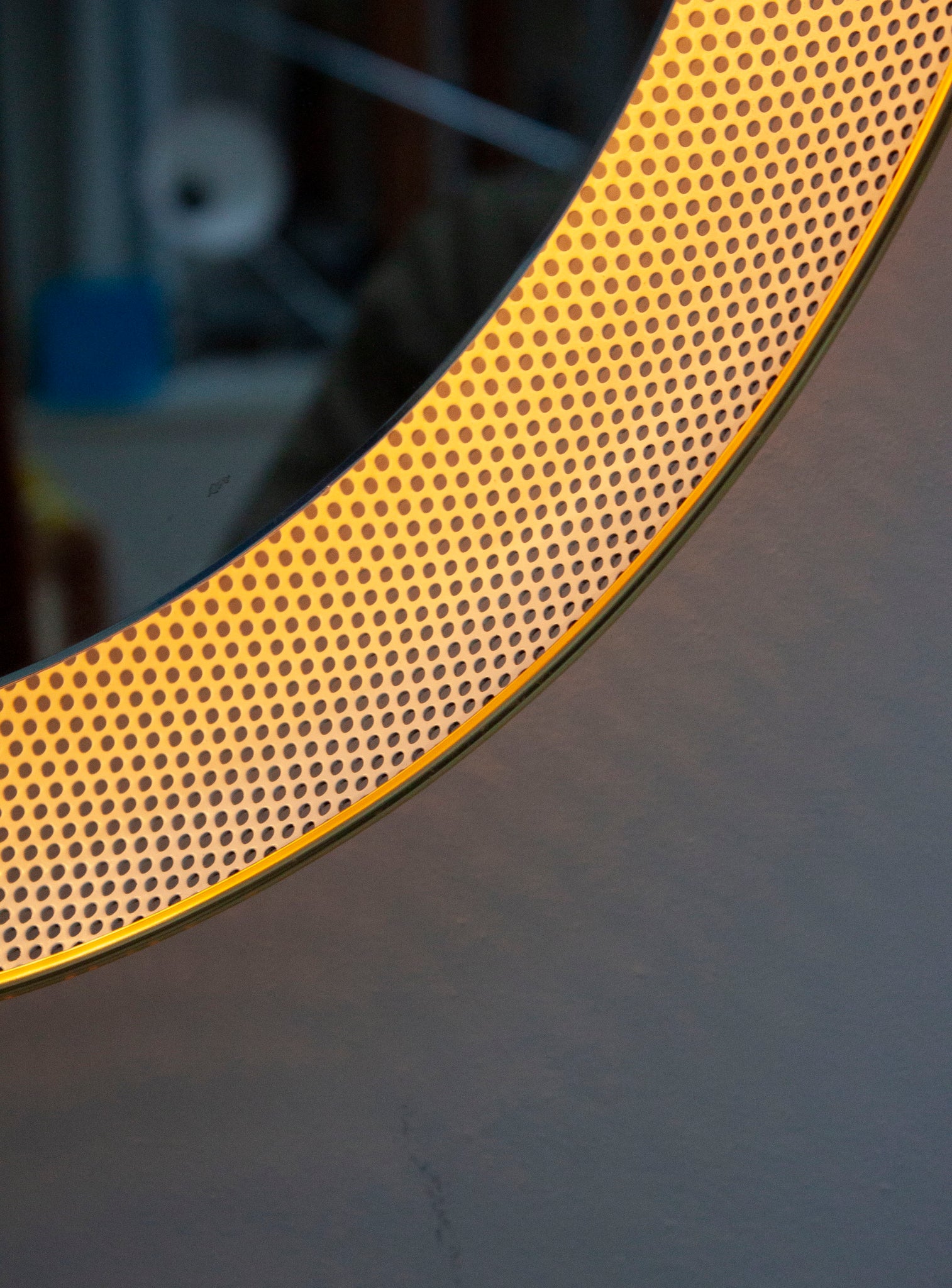 Artimeta Wall Mirror with Lamp by Mathieu Mategot