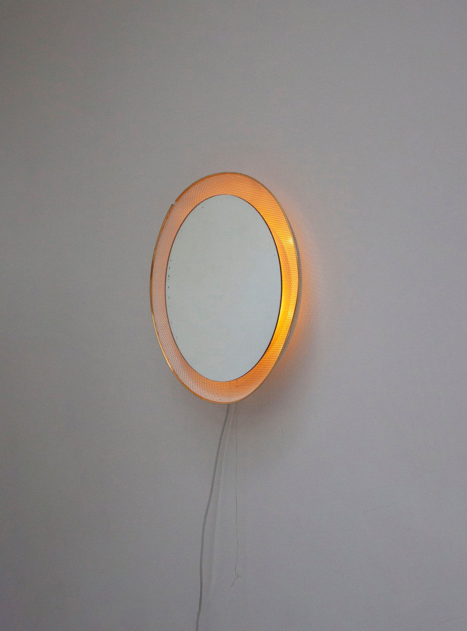 Artimeta Wall Mirror with Lamp by Mathieu Mategot