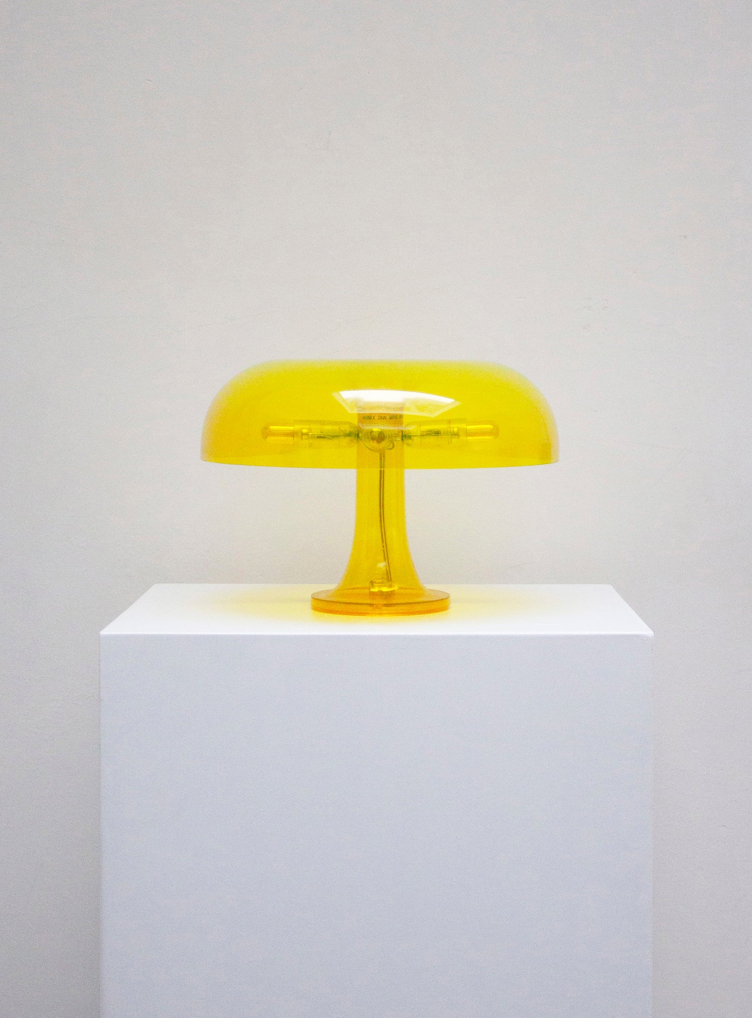 Artemide Nessino Desk Lamp by Giancarlo Mattioli (Translucent Yellow)