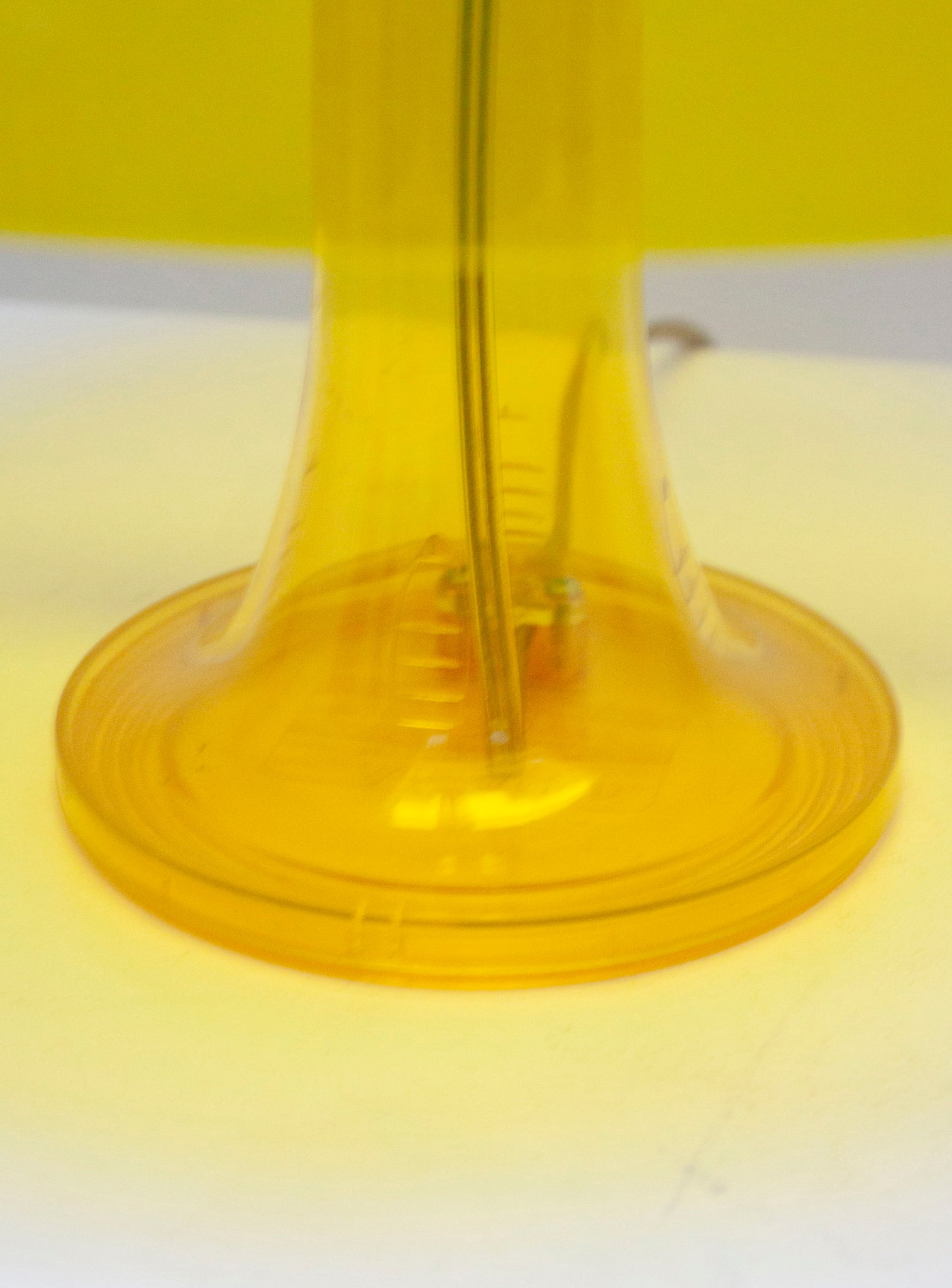 Artemide Nessino Desk Lamp by Giancarlo Mattioli (Translucent Yellow)