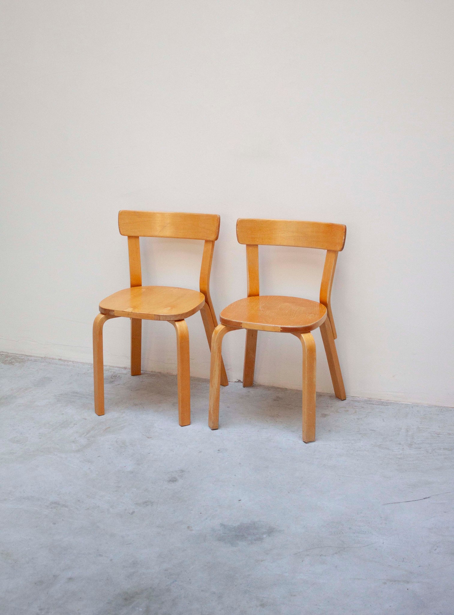 Artek Model 69 Chairs by Alvar Aalto (Birch)
