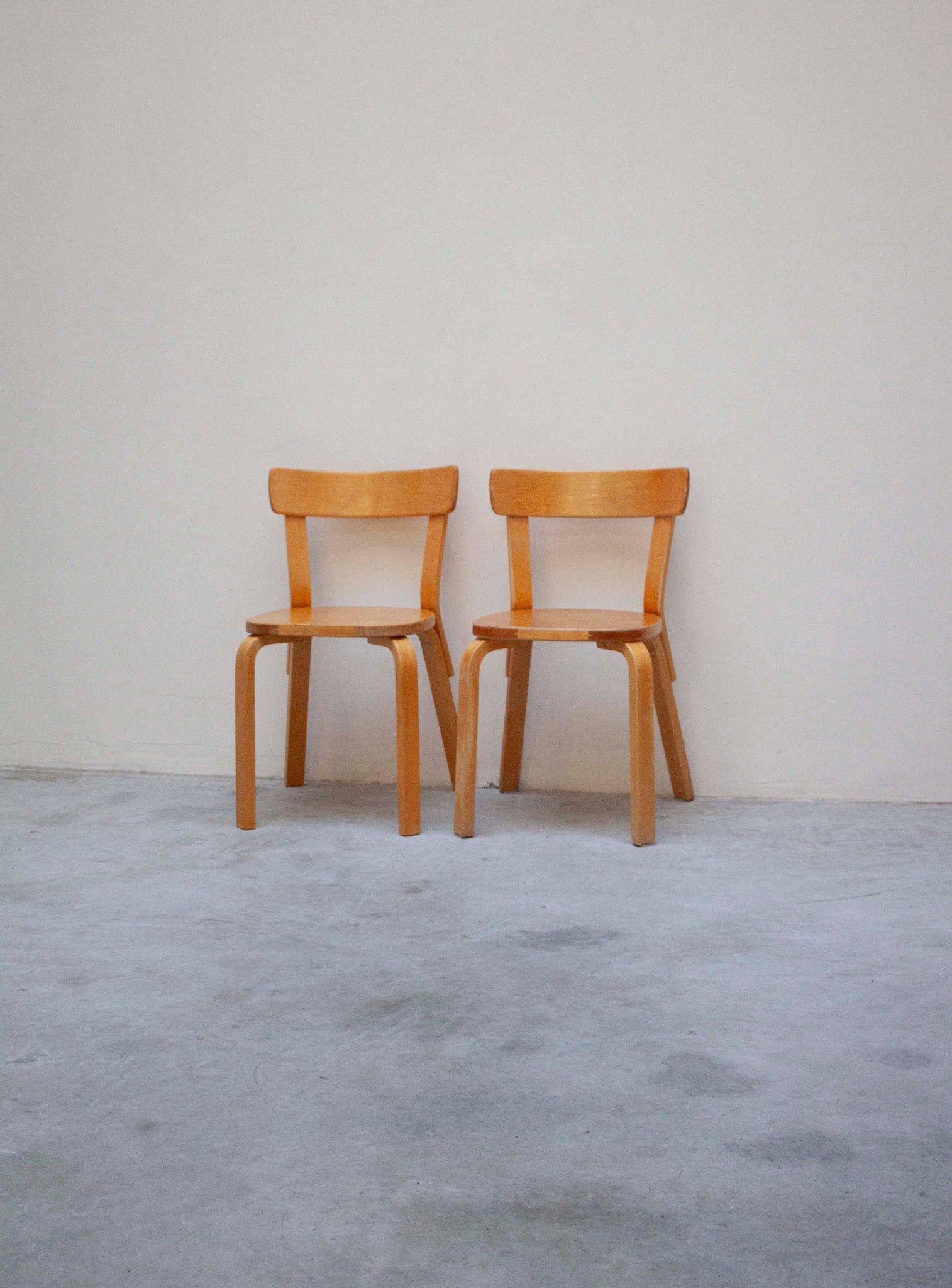 Artek Model 69 Chairs by Alvar Aalto (Birch)