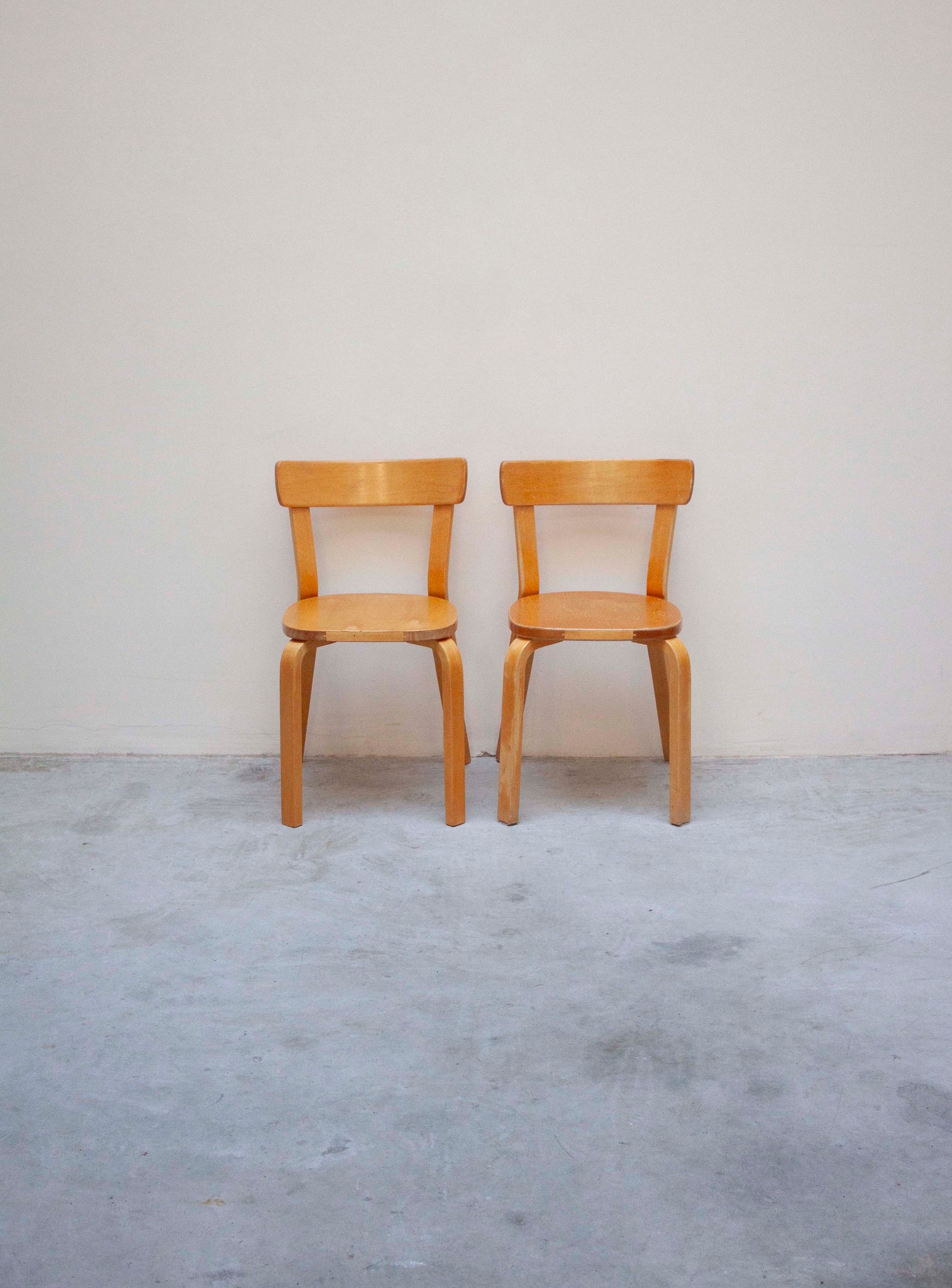 Artek Model 69 Chairs by Alvar Aalto (Birch)