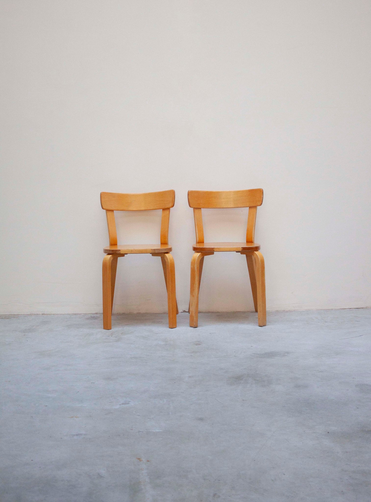 Artek Model 69 Chairs by Alvar Aalto (Birch)