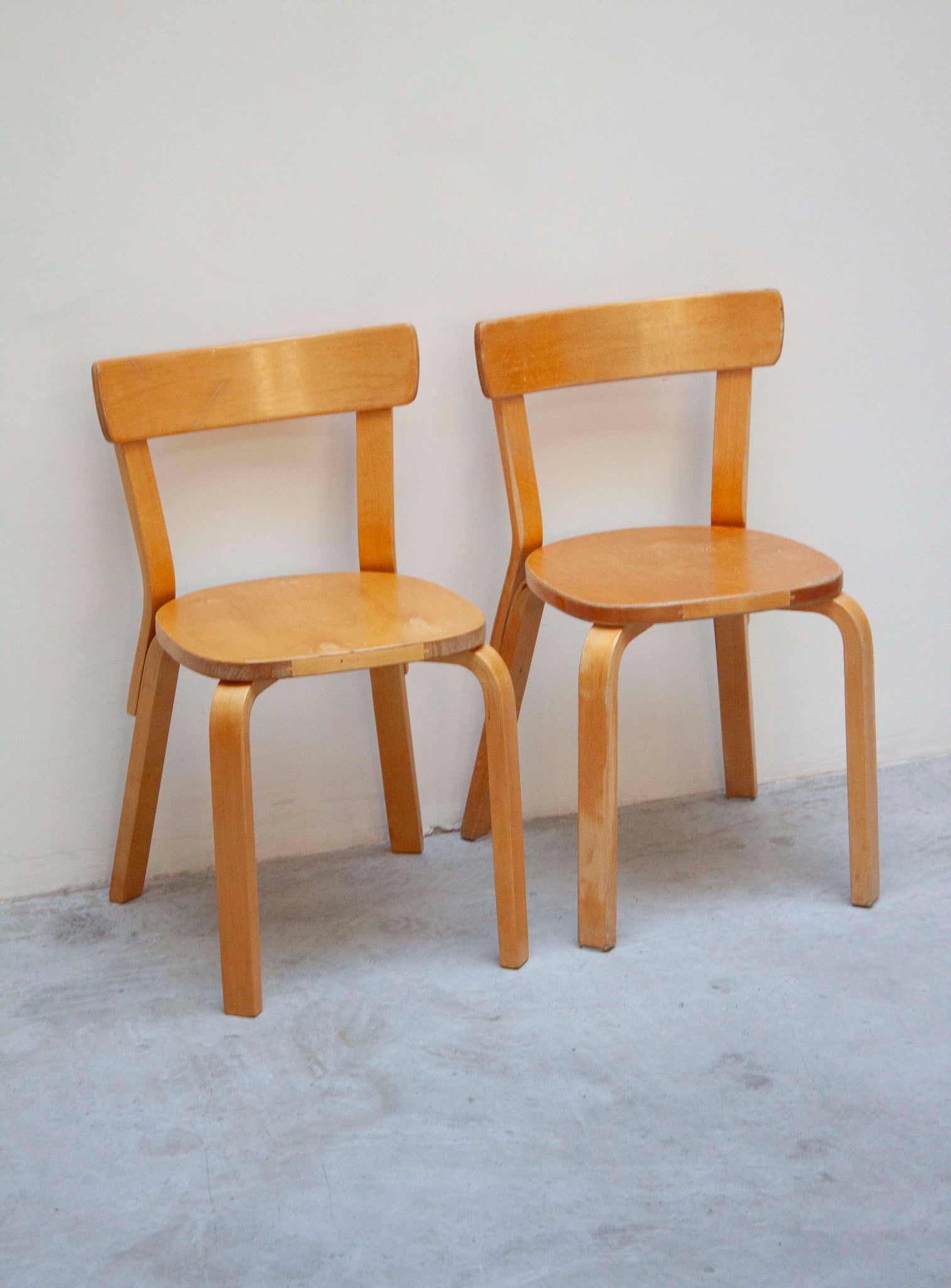 Artek Model 69 Chairs by Alvar Aalto (Birch)