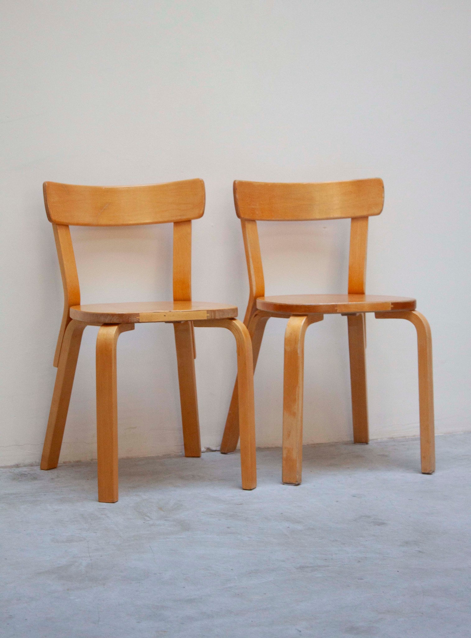 Artek Model 69 Chairs by Alvar Aalto (Birch)