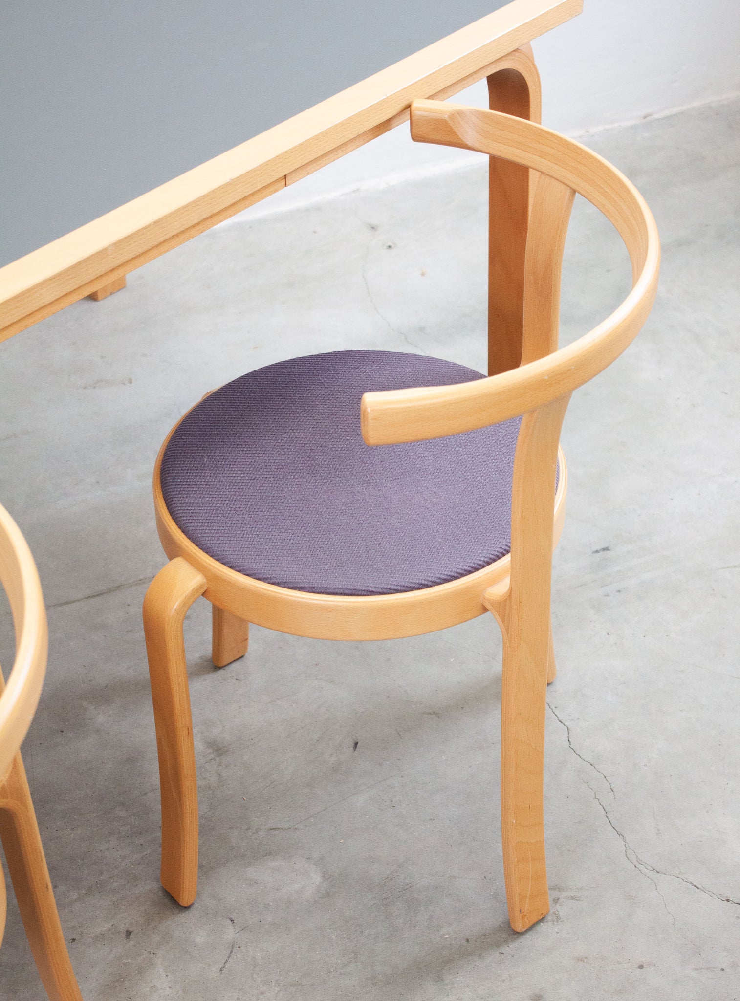 Magnus Olesen 8000 Dining Chairs by Rud Thygesen & Johnny Sørensen (Purple/Grey)