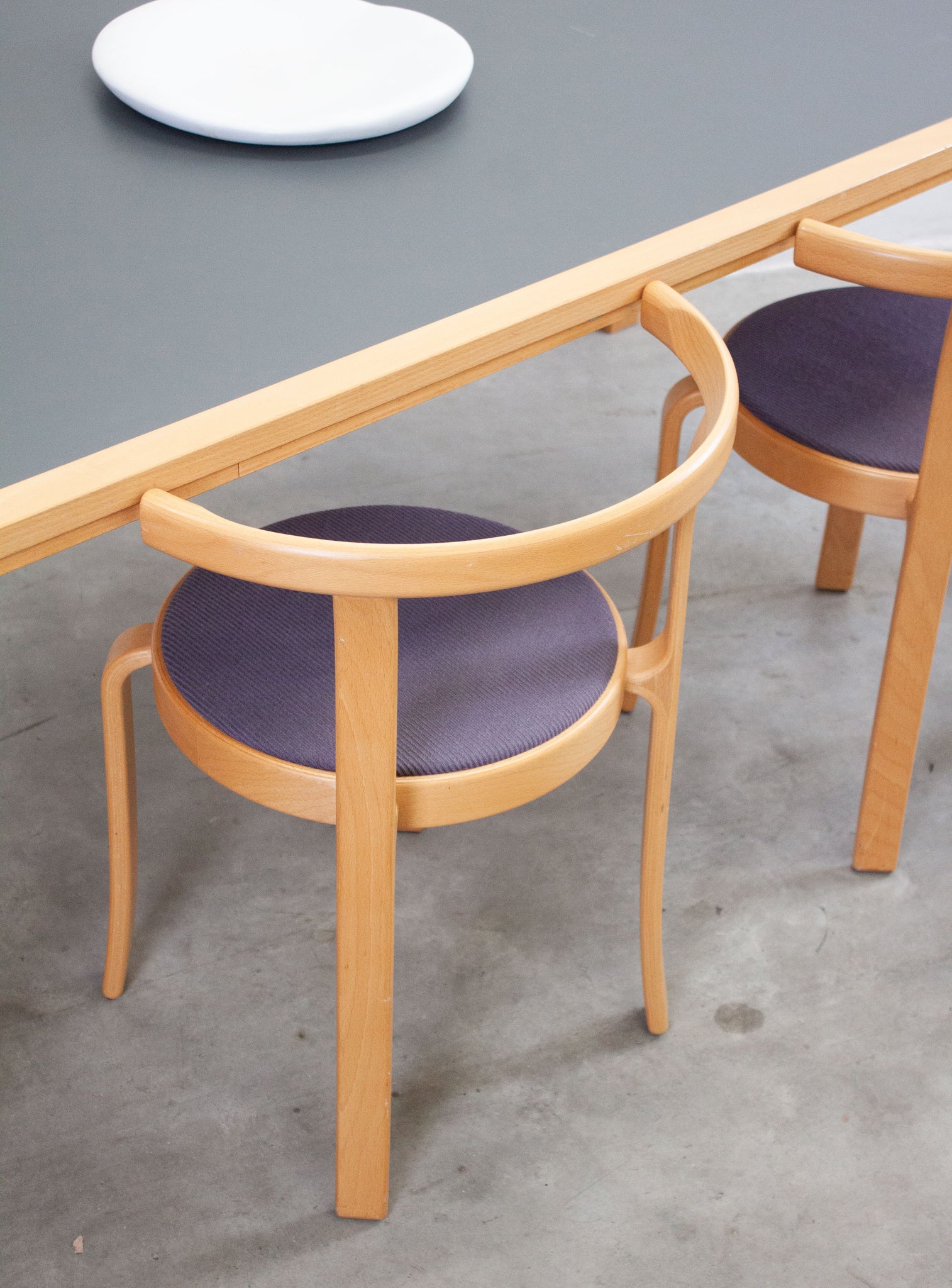 Magnus Olesen 8000 Dining Chairs by Rud Thygesen & Johnny Sørensen (Purple/Grey)