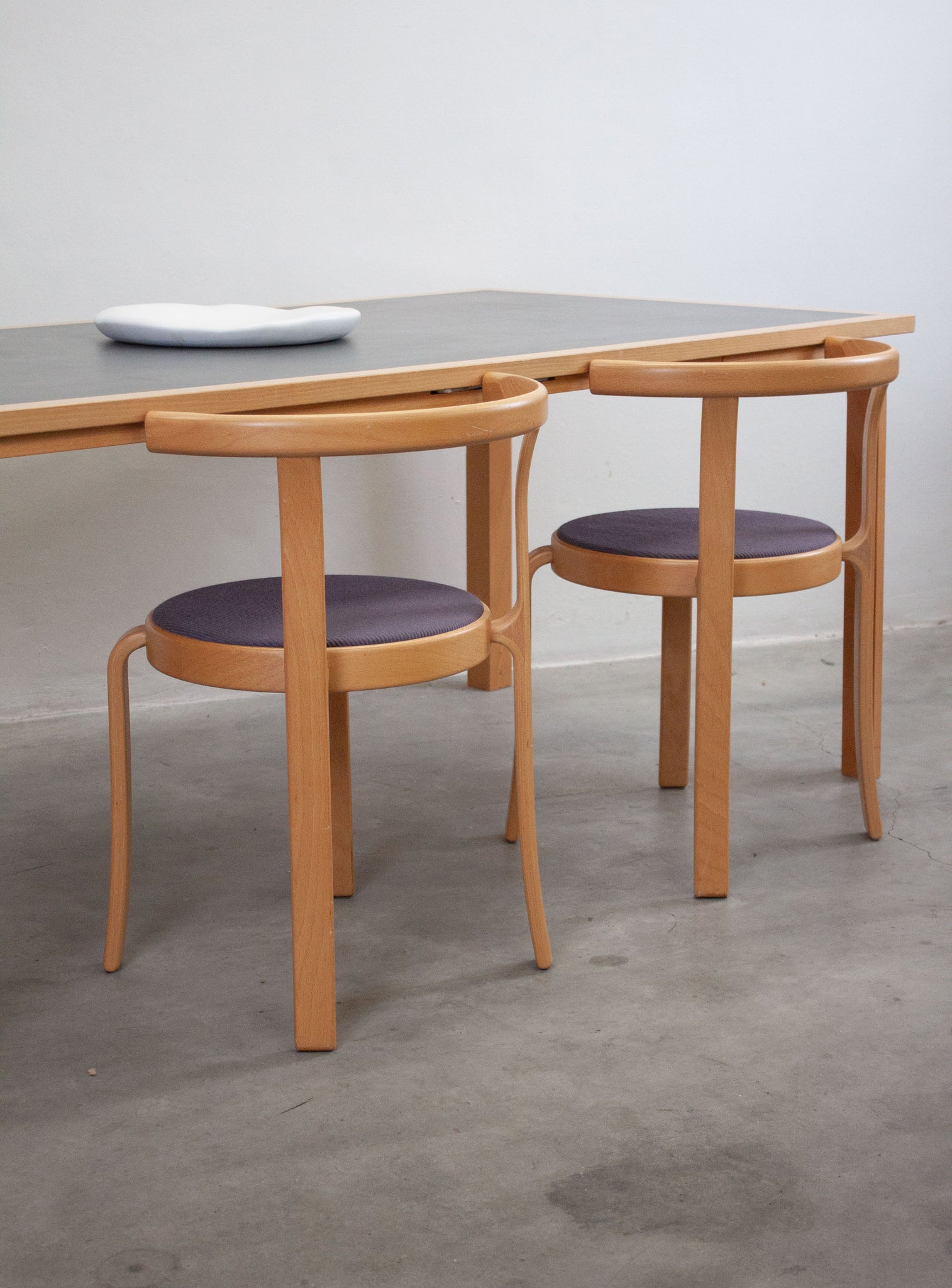 Magnus Olesen 8000 Dining Chairs by Rud Thygesen & Johnny Sørensen (Purple/Grey)