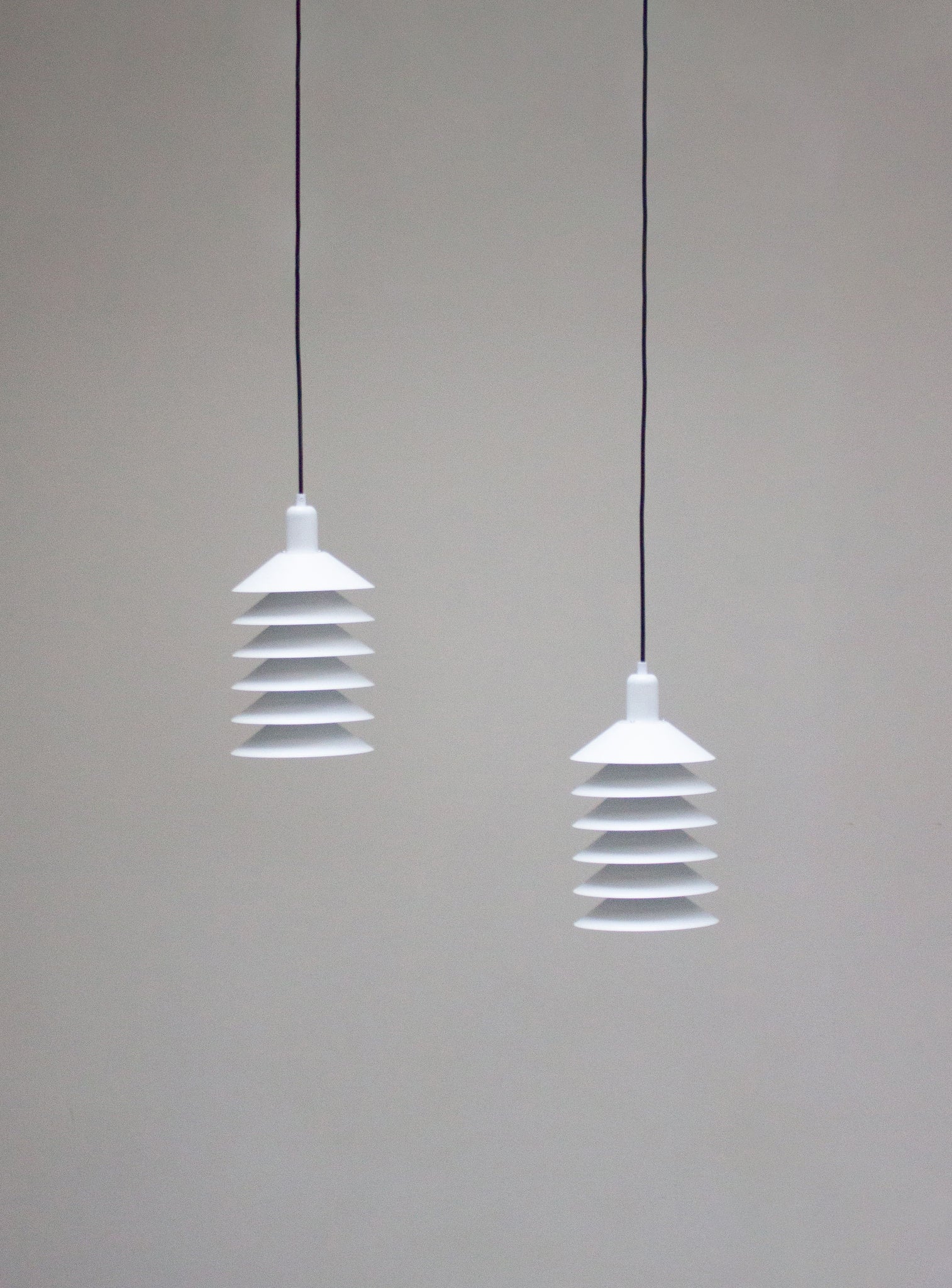Multi Shade Pendant Lamp in style of Jørgen Gammelgaard (White)