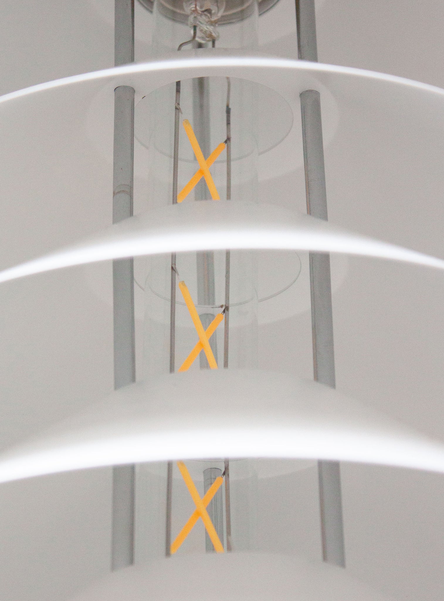 Multi Shade Pendant Lamp in style of Jørgen Gammelgaard (White)