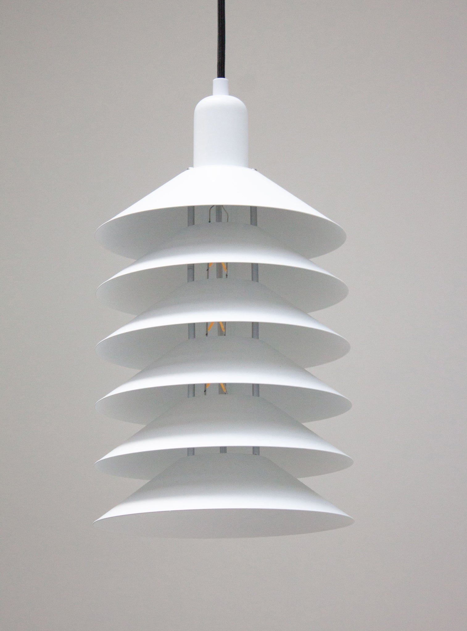Multi Shade Pendant Lamp in style of Jørgen Gammelgaard (White)
